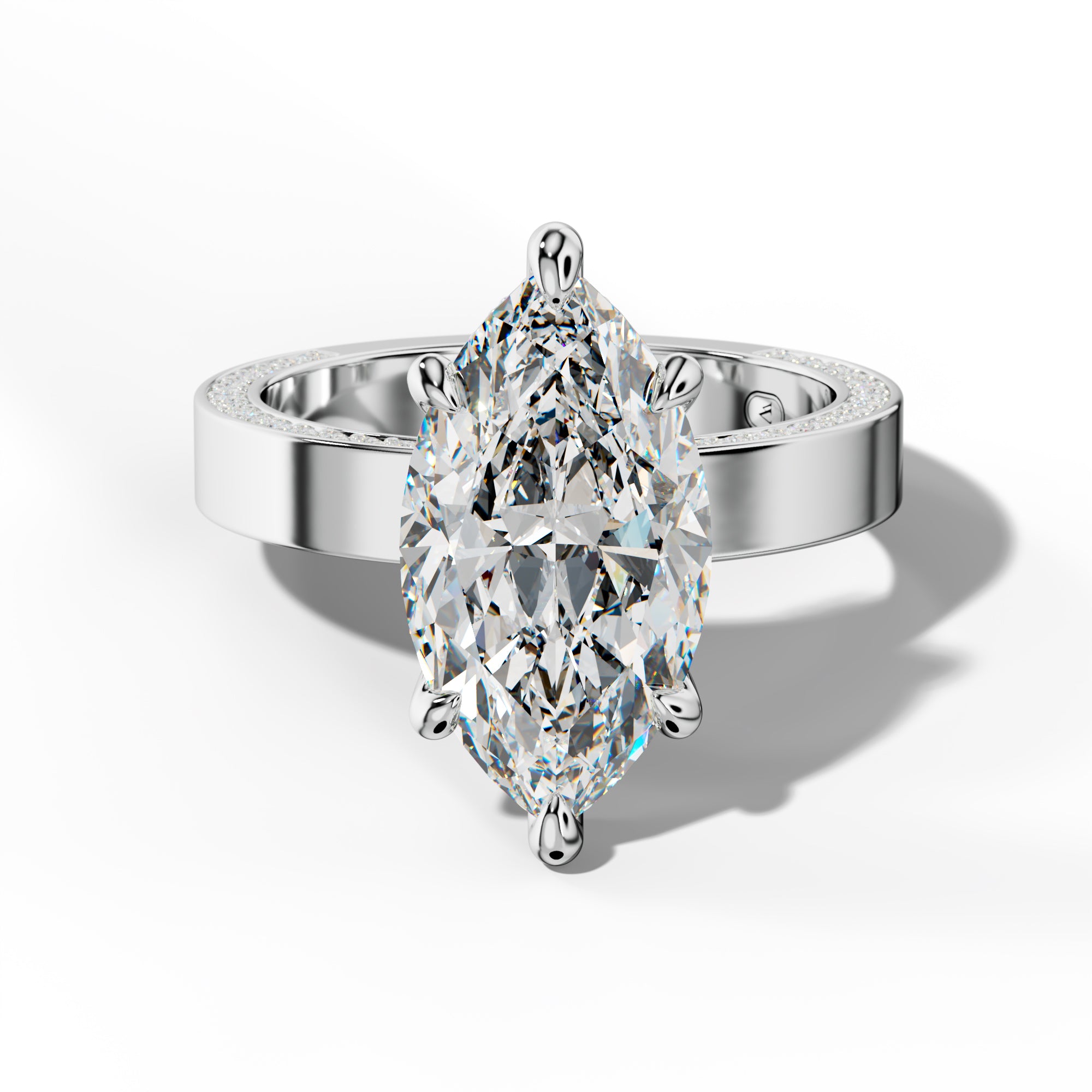 Faye Marquise Diamond Engagement Ring