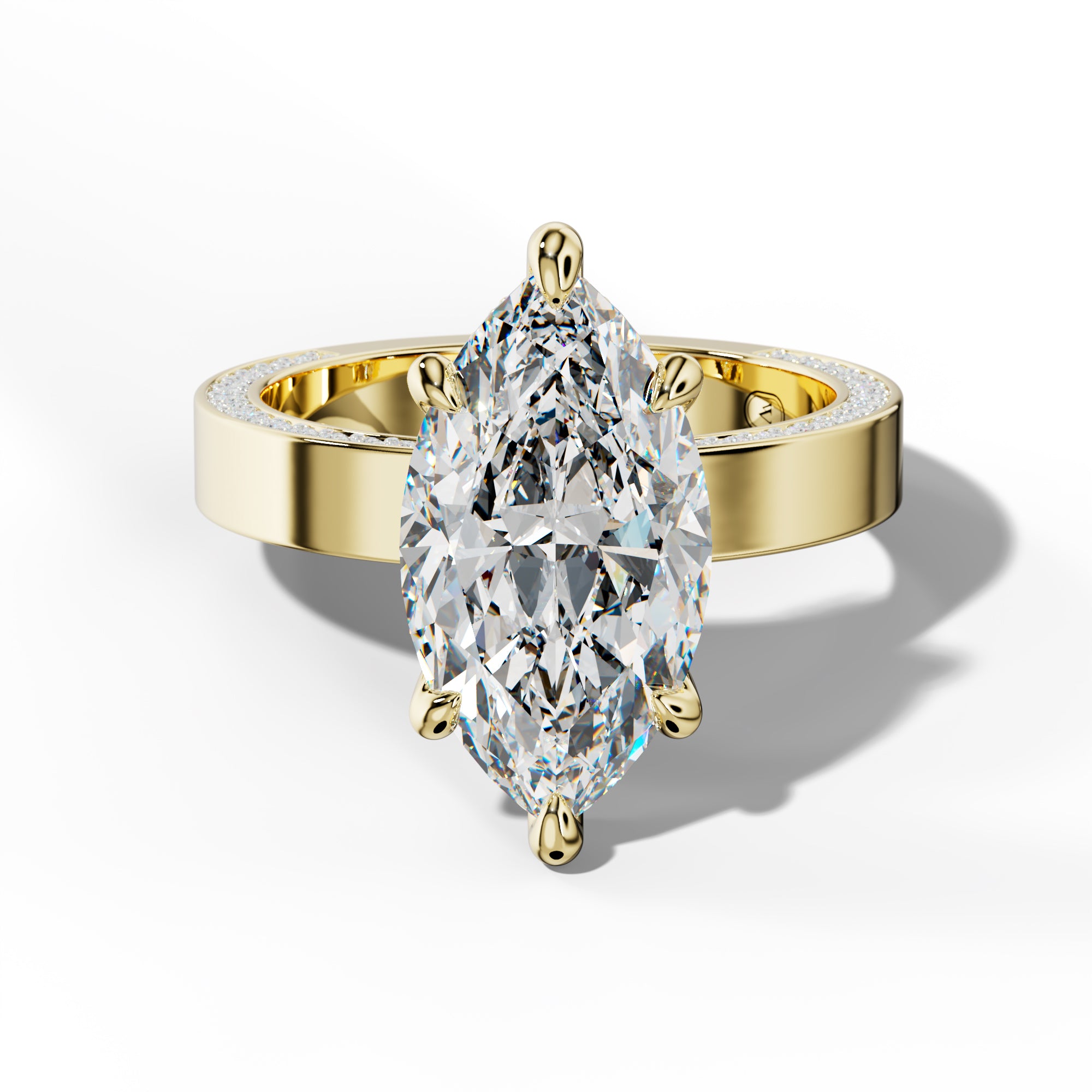 Faye Marquise Diamond Engagement Ring