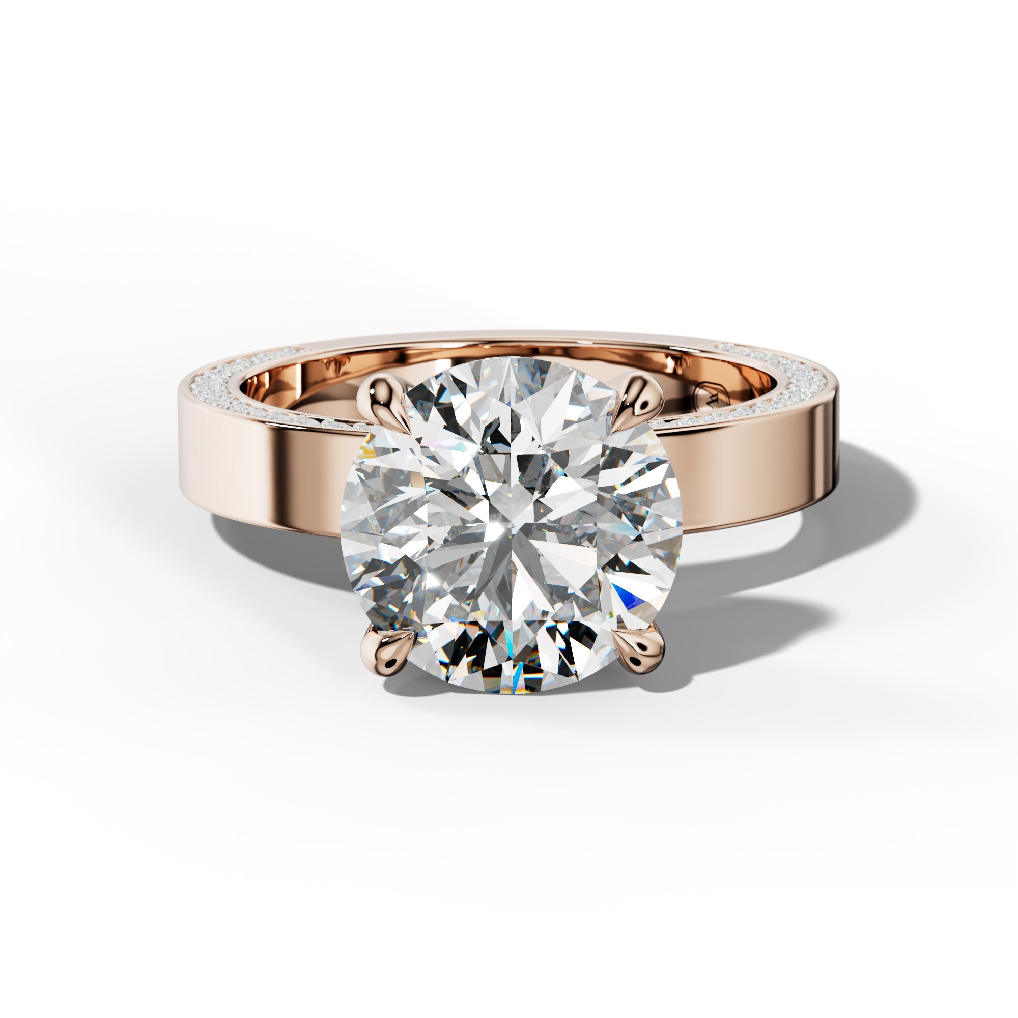 Faye Round Diamond Engagement Ring