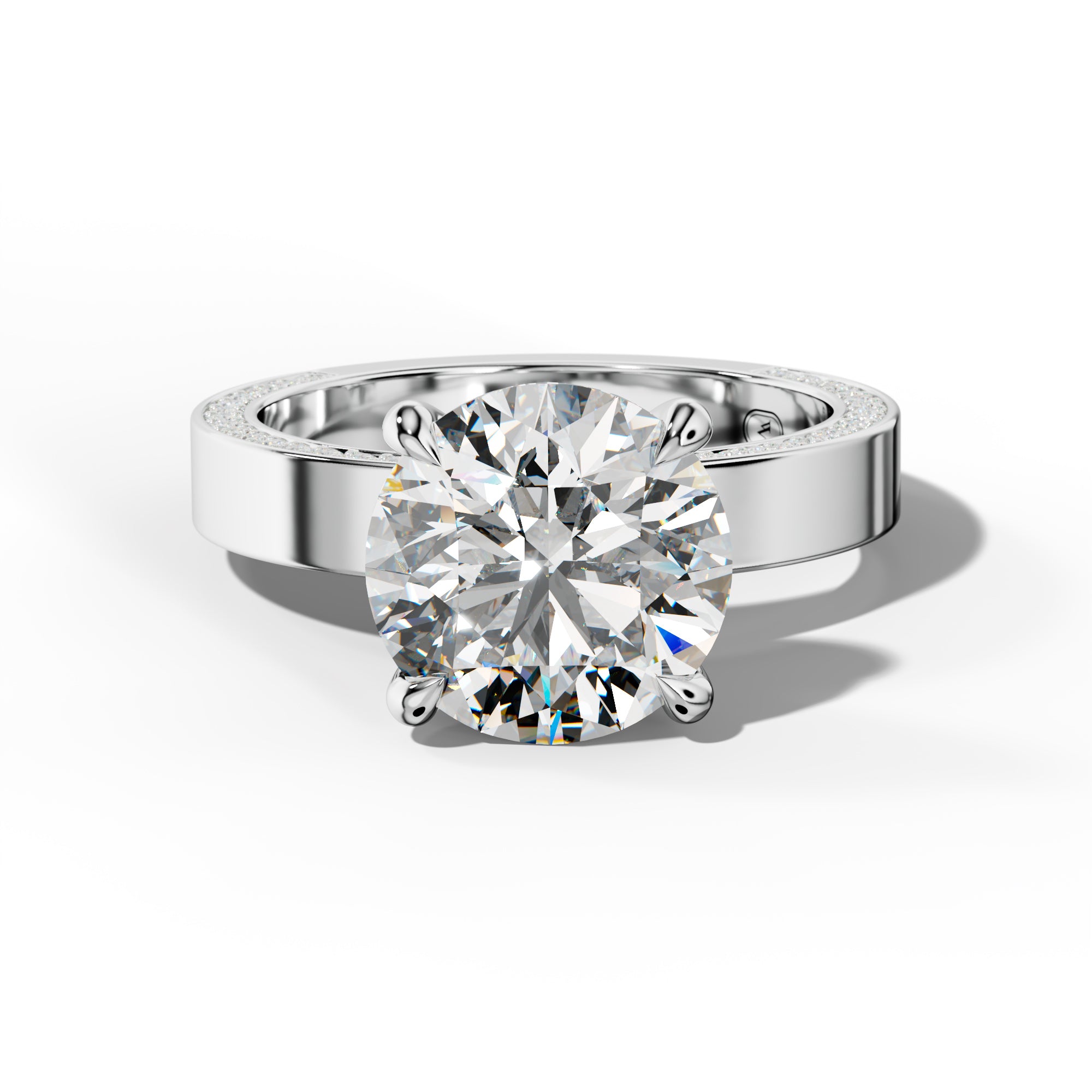 Faye Round Diamond Engagement Ring