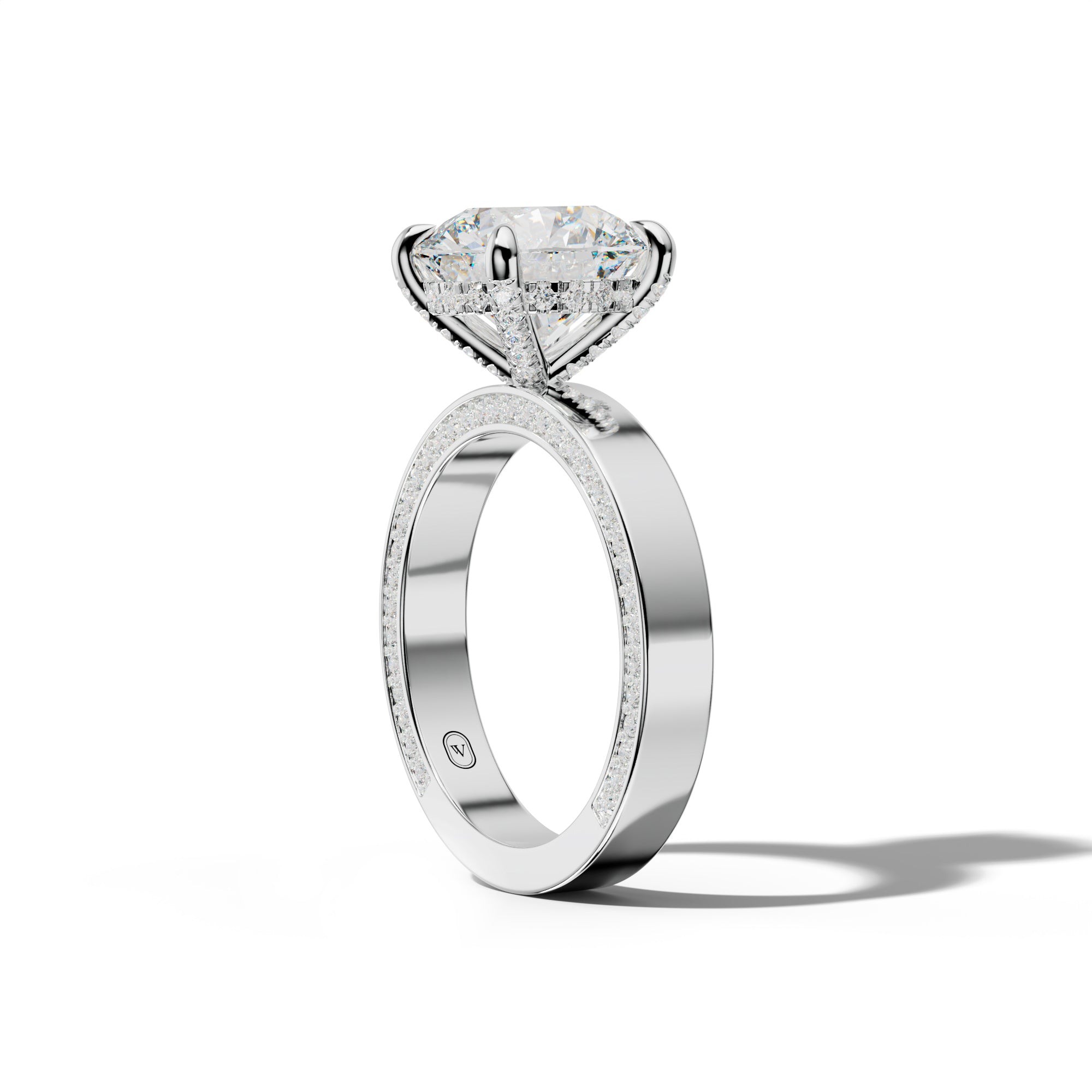 Faye Round Diamond Engagement Ring