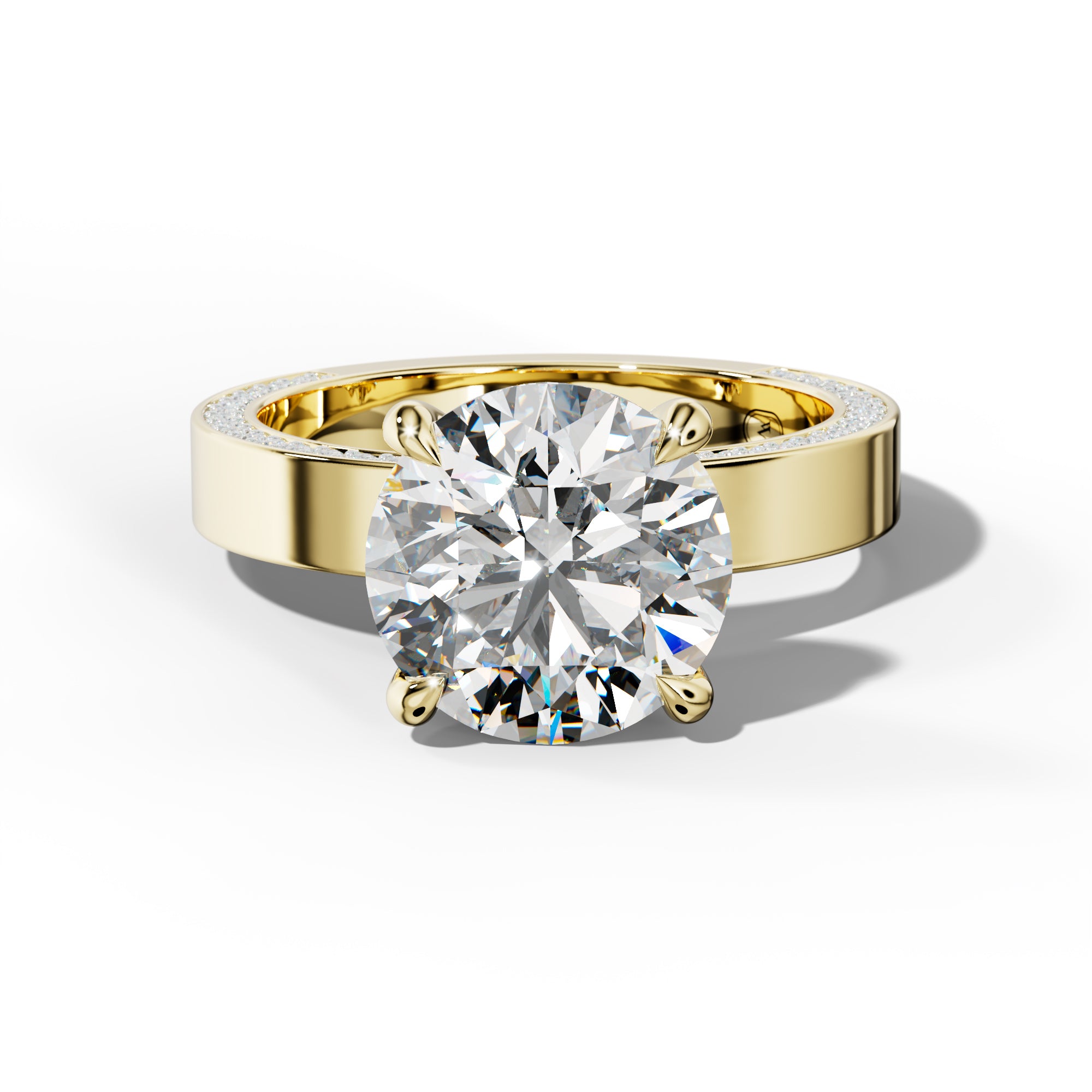 Faye Round Diamond Engagement Ring