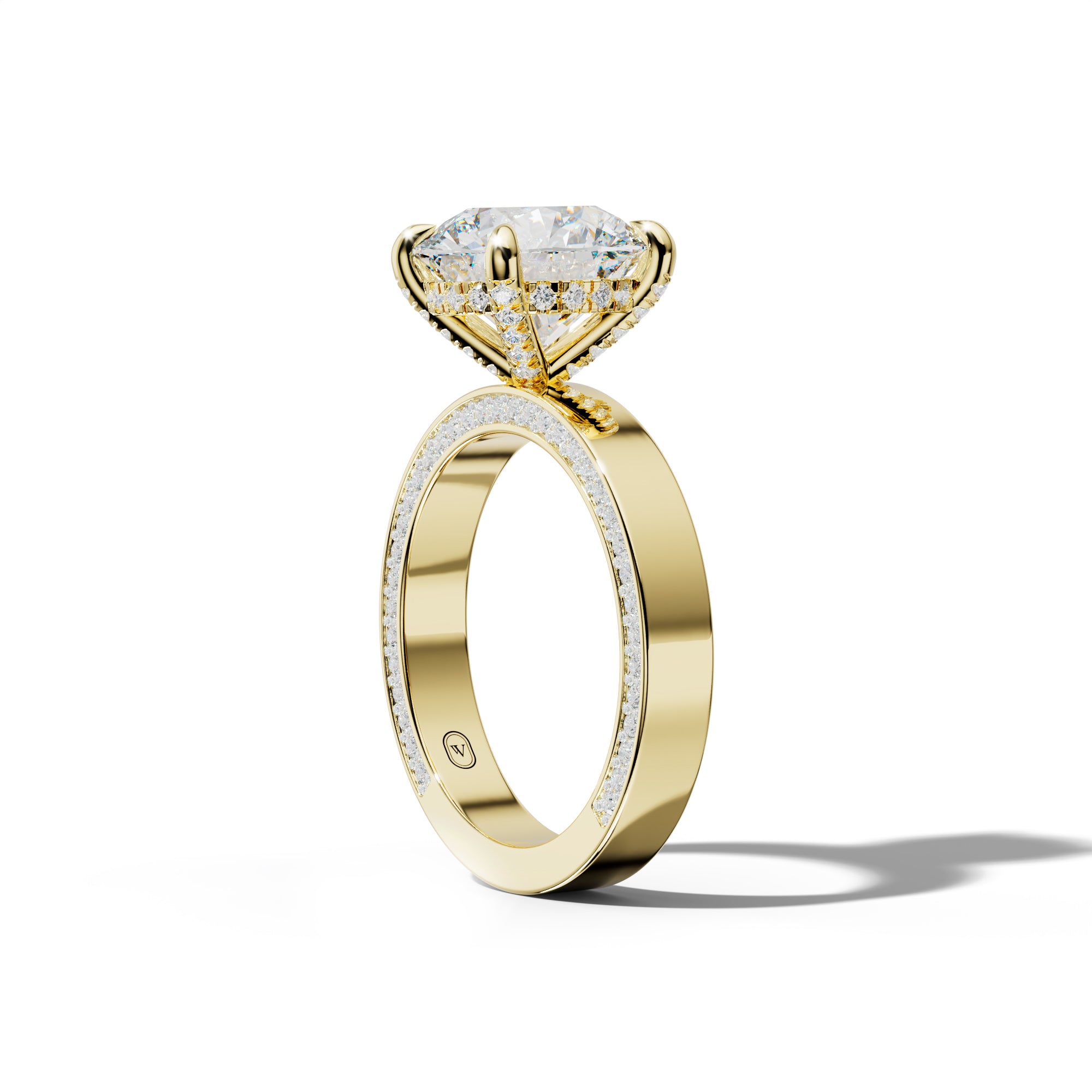 Faye Round Diamond Engagement Ring