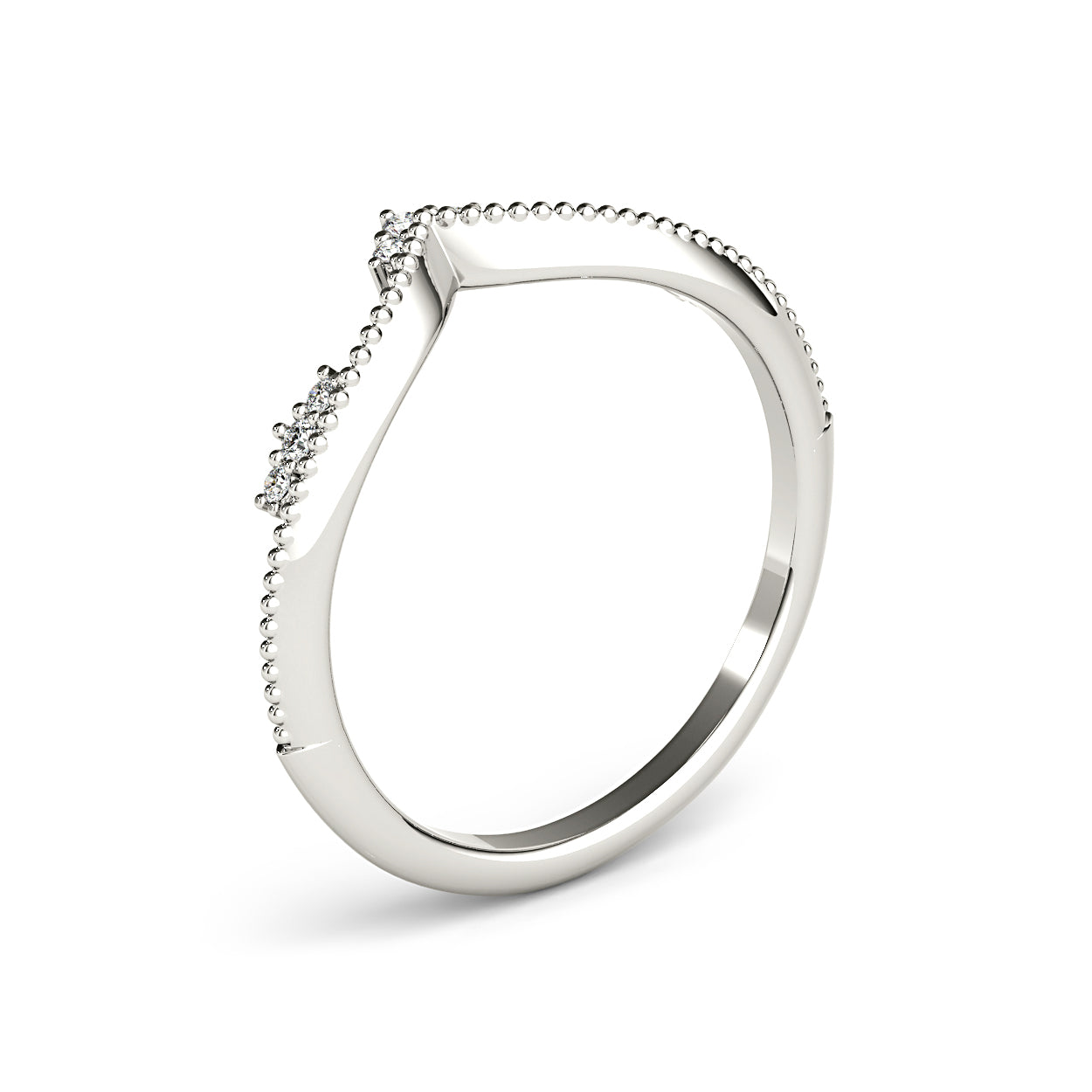 Round Diamond Chevron Band-VIRABYANI