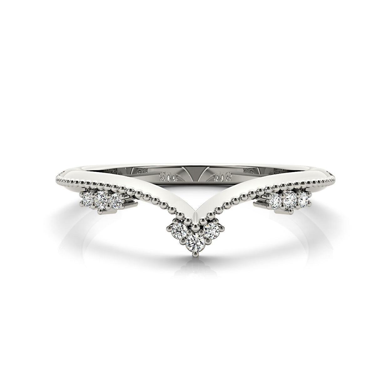 Round Diamond Chevron Band-VIRABYANI