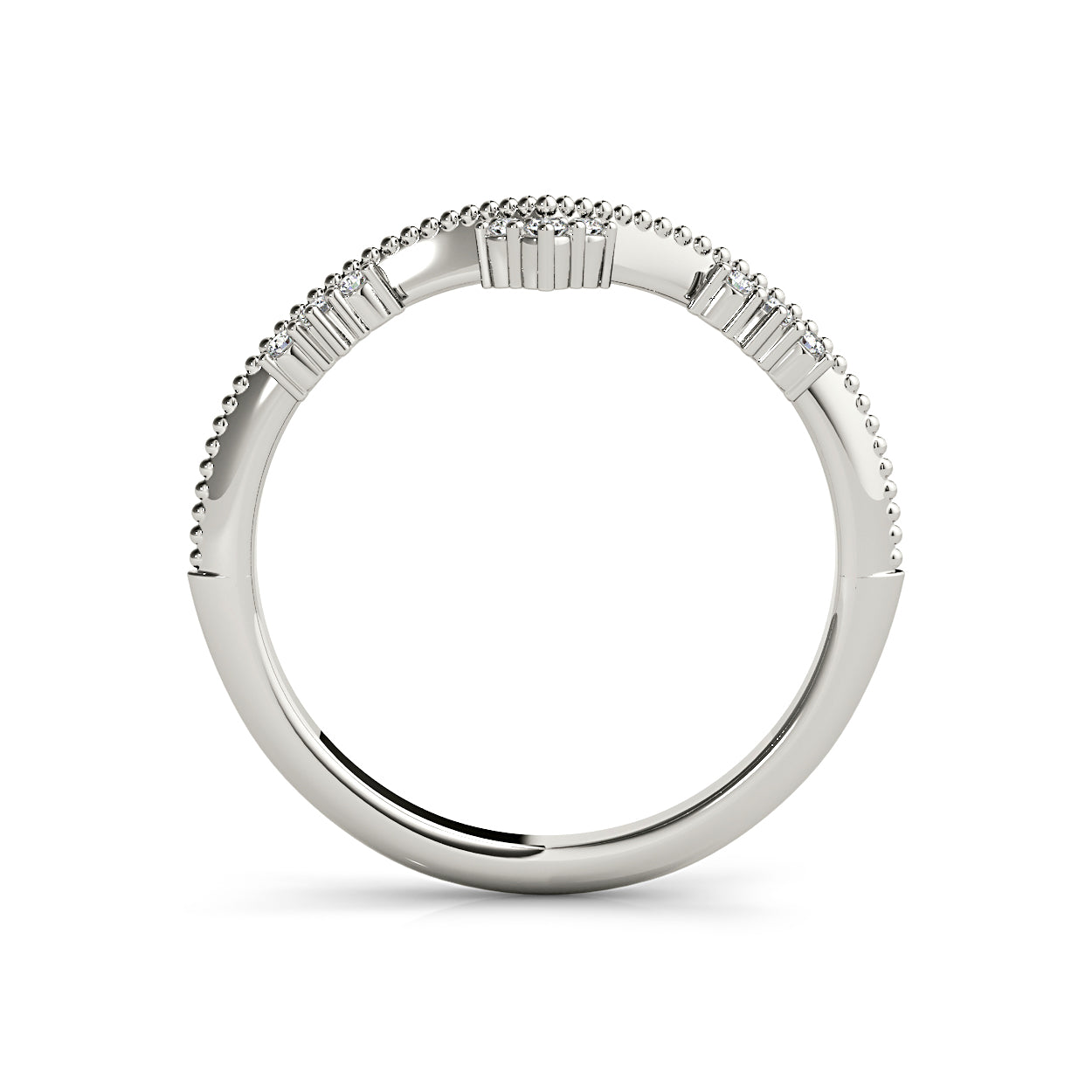 Round Diamond Chevron Band-VIRABYANI