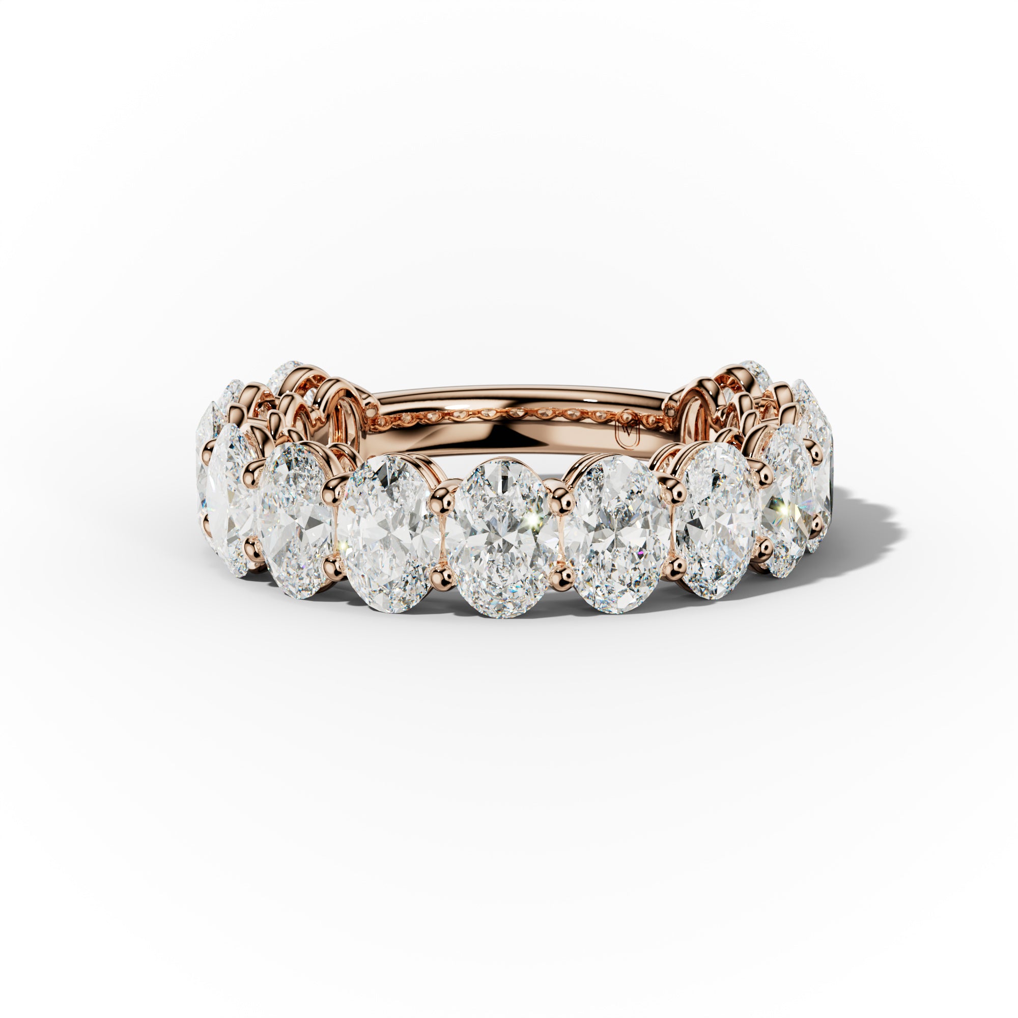 5.0 Carat Oval Diamond Anniversary Band