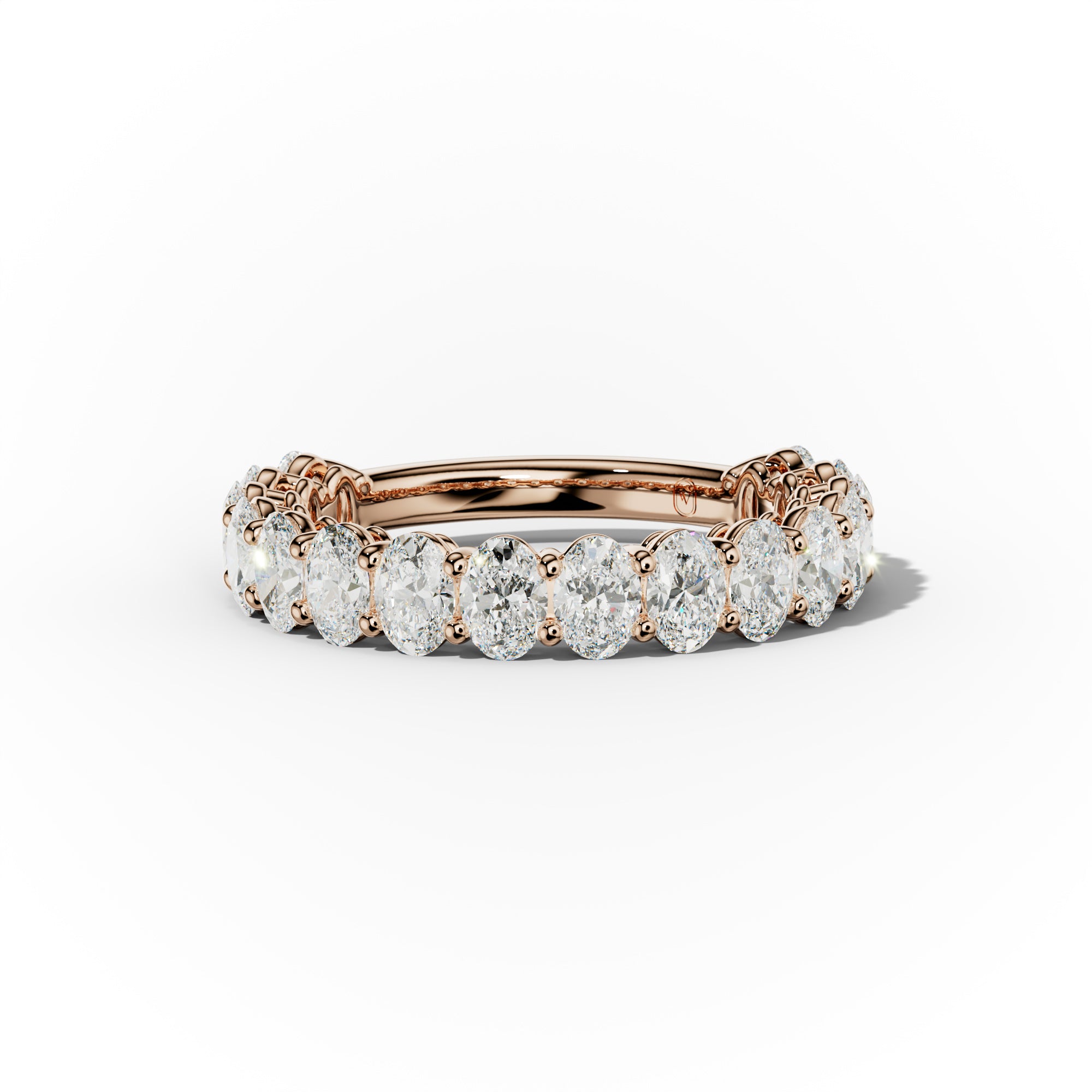 2.0 Carat Oval Diamond Anniversary Band