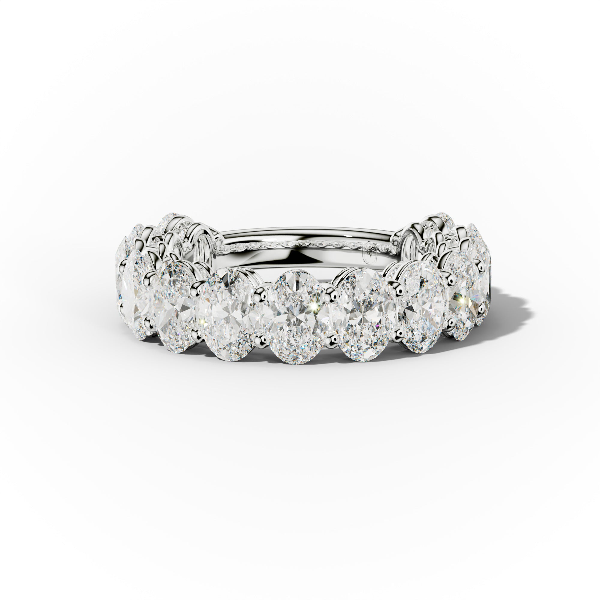 5.0 Carat Oval Diamond Anniversary Band