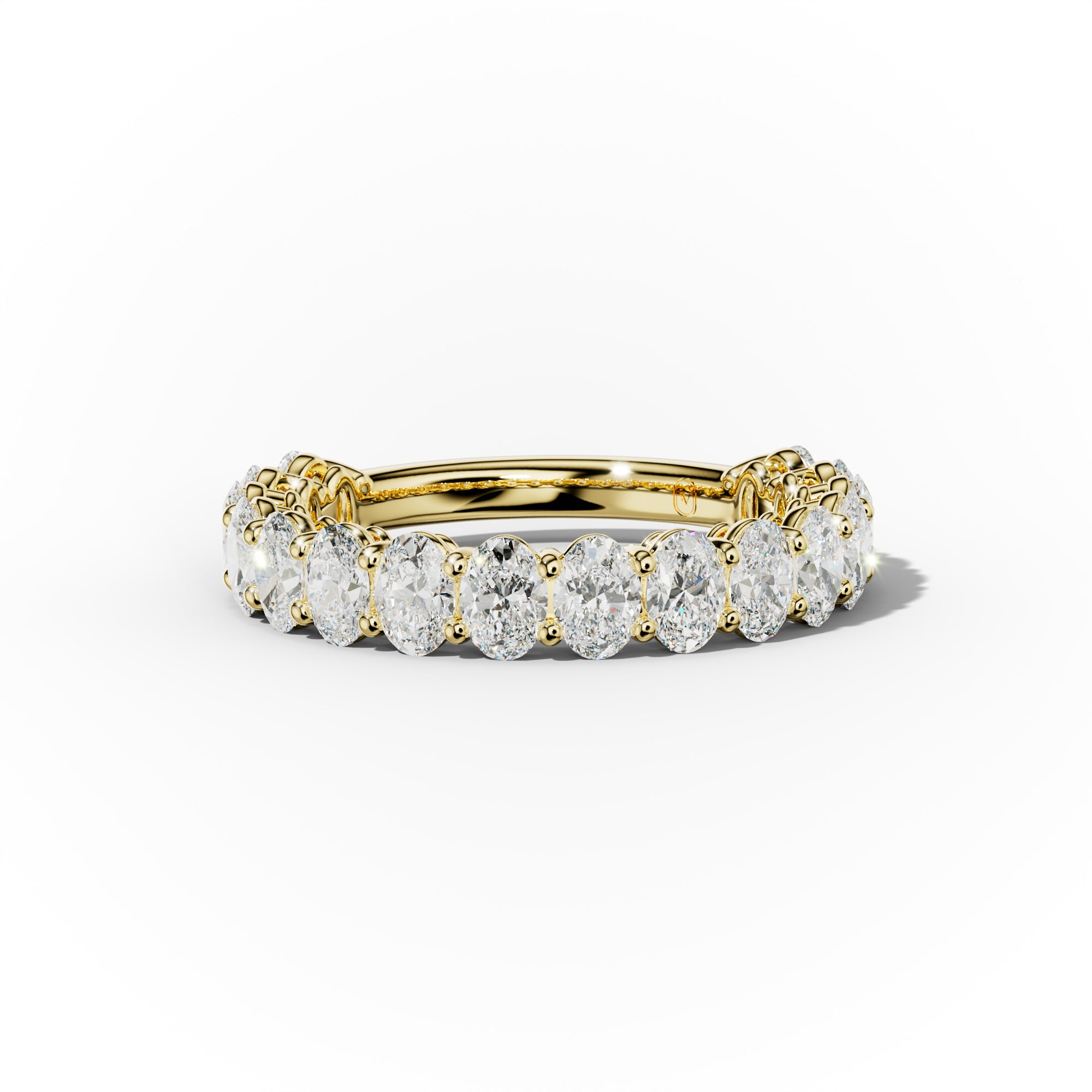 2.0 Carat Oval Diamond Anniversary Band