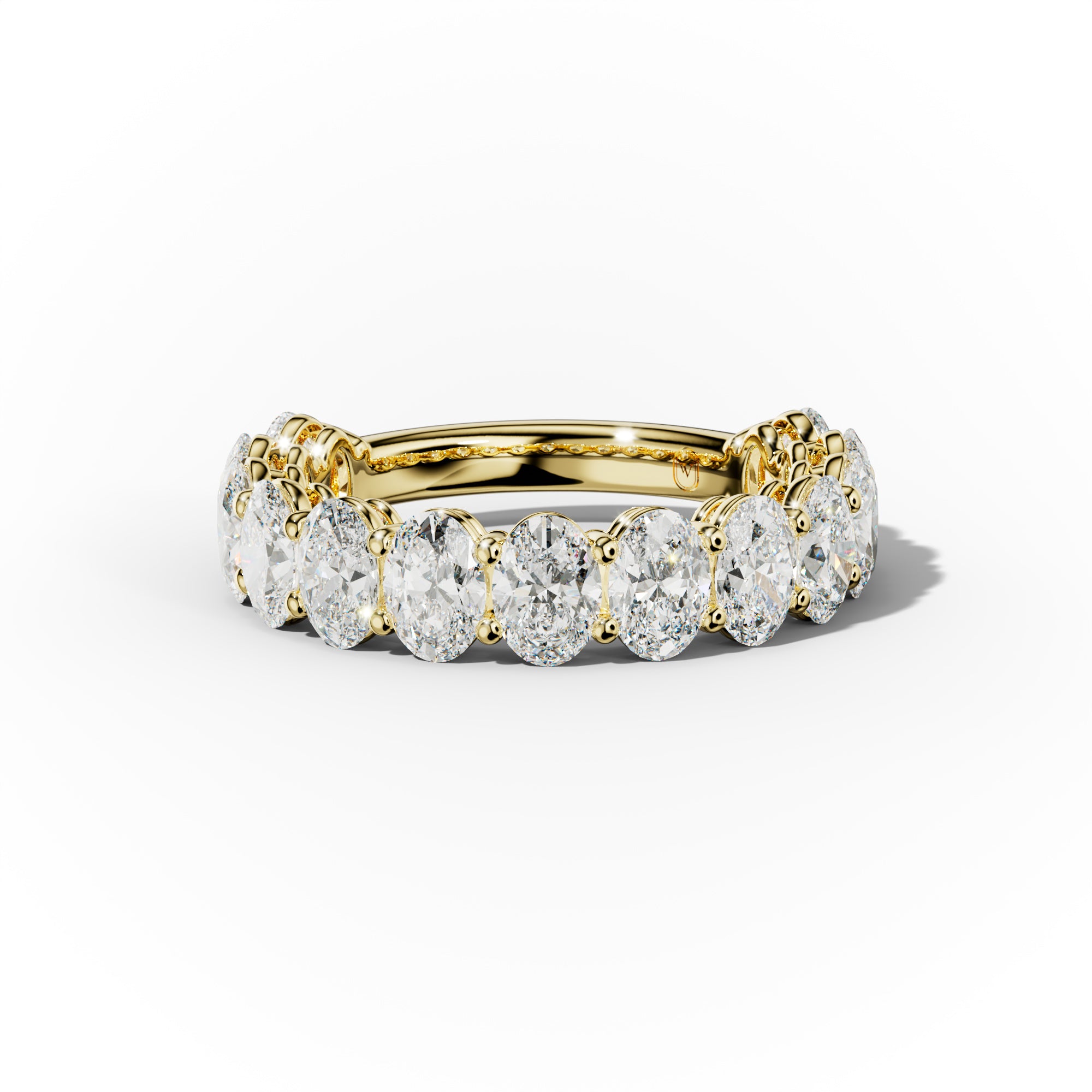 3.0 Carat Oval Diamond Anniversary Band