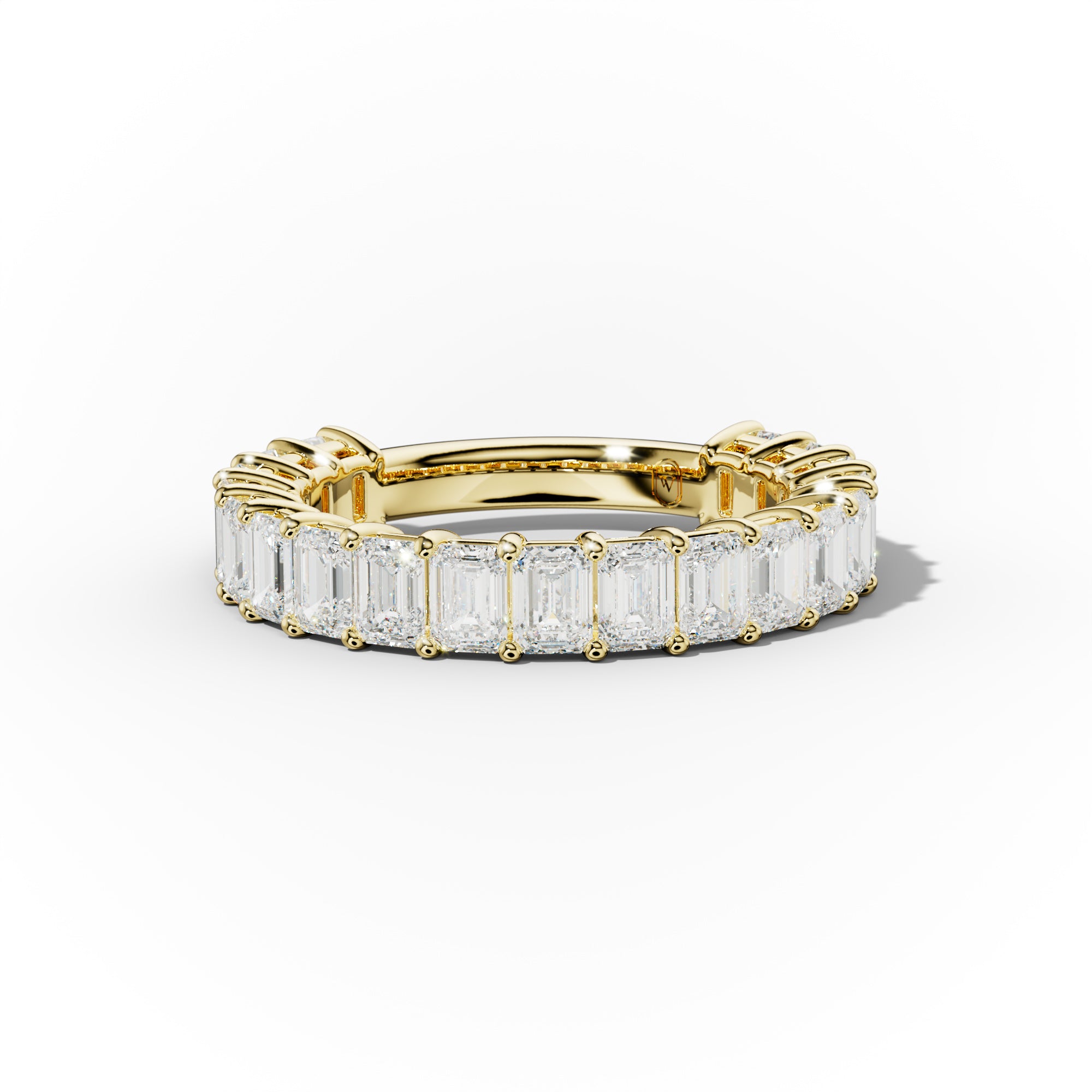 3.0 Carat Emerald Diamond Anniversary Band