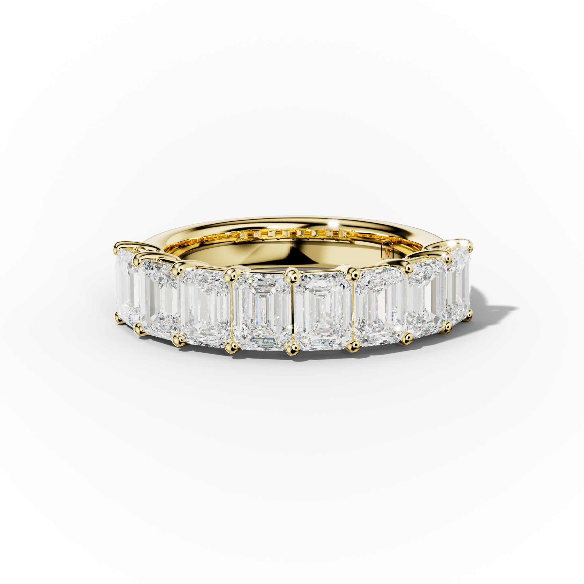3.0 Carat Emerald Cut  Diamond Anniversary Band
