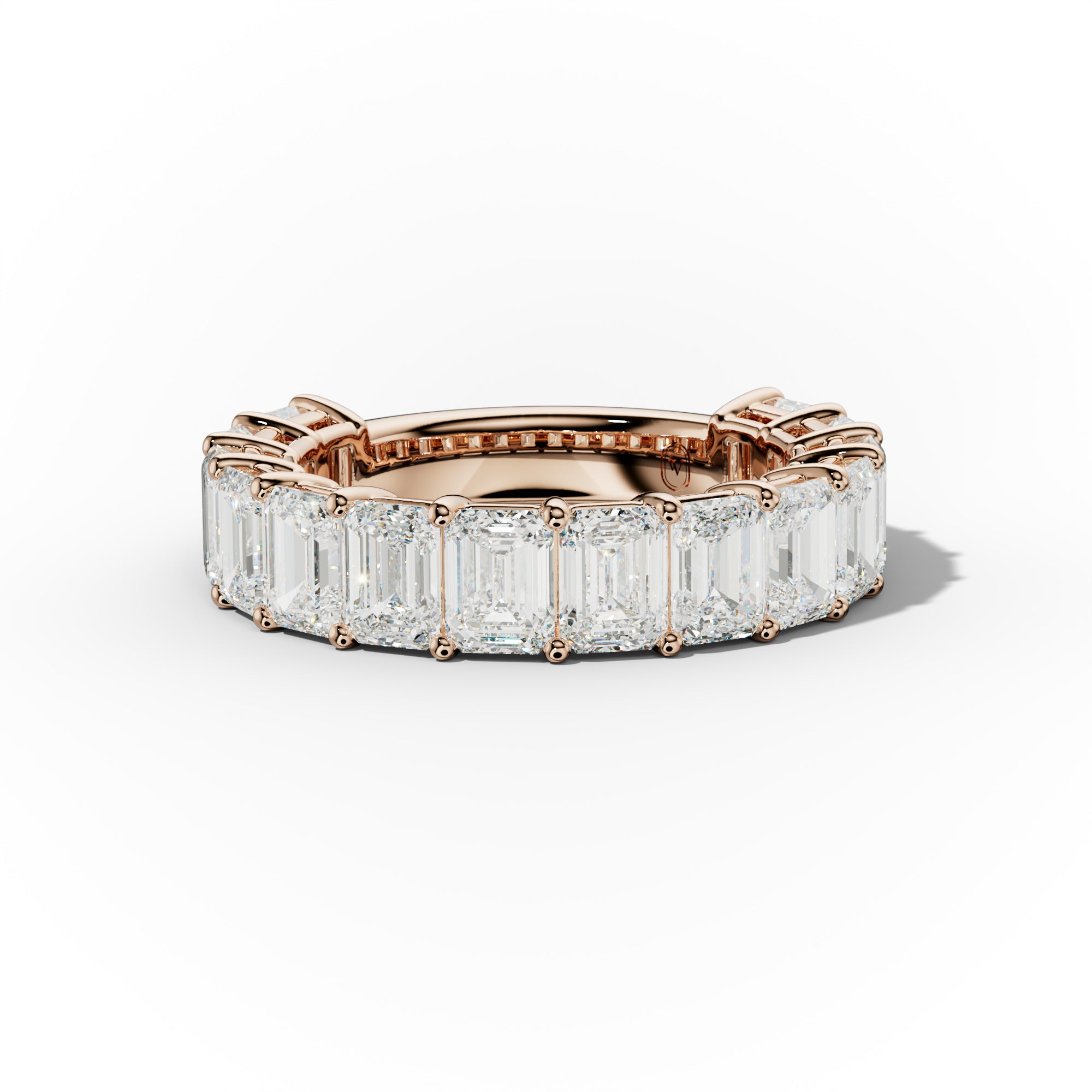 5.0 Carat Emerald Diamond Anniversary Band