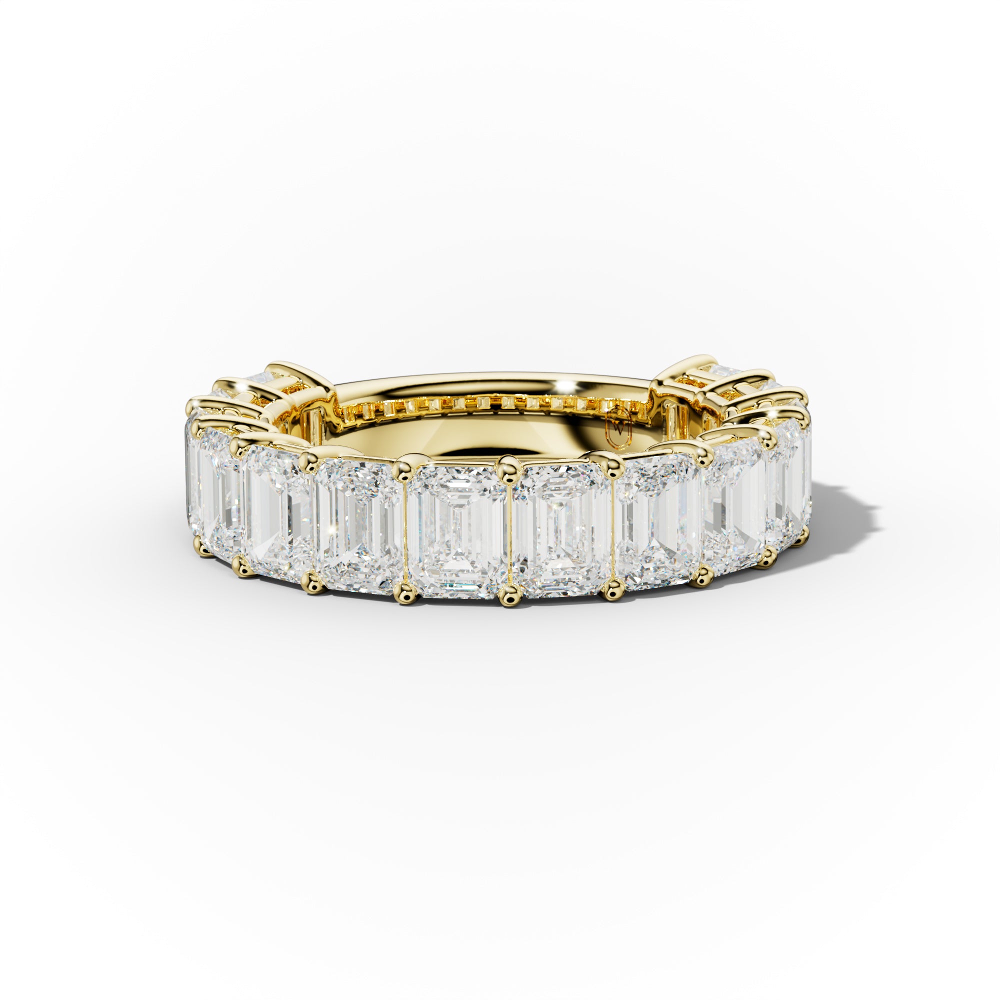 5.0 Carat Emerald Diamond Anniversary Band