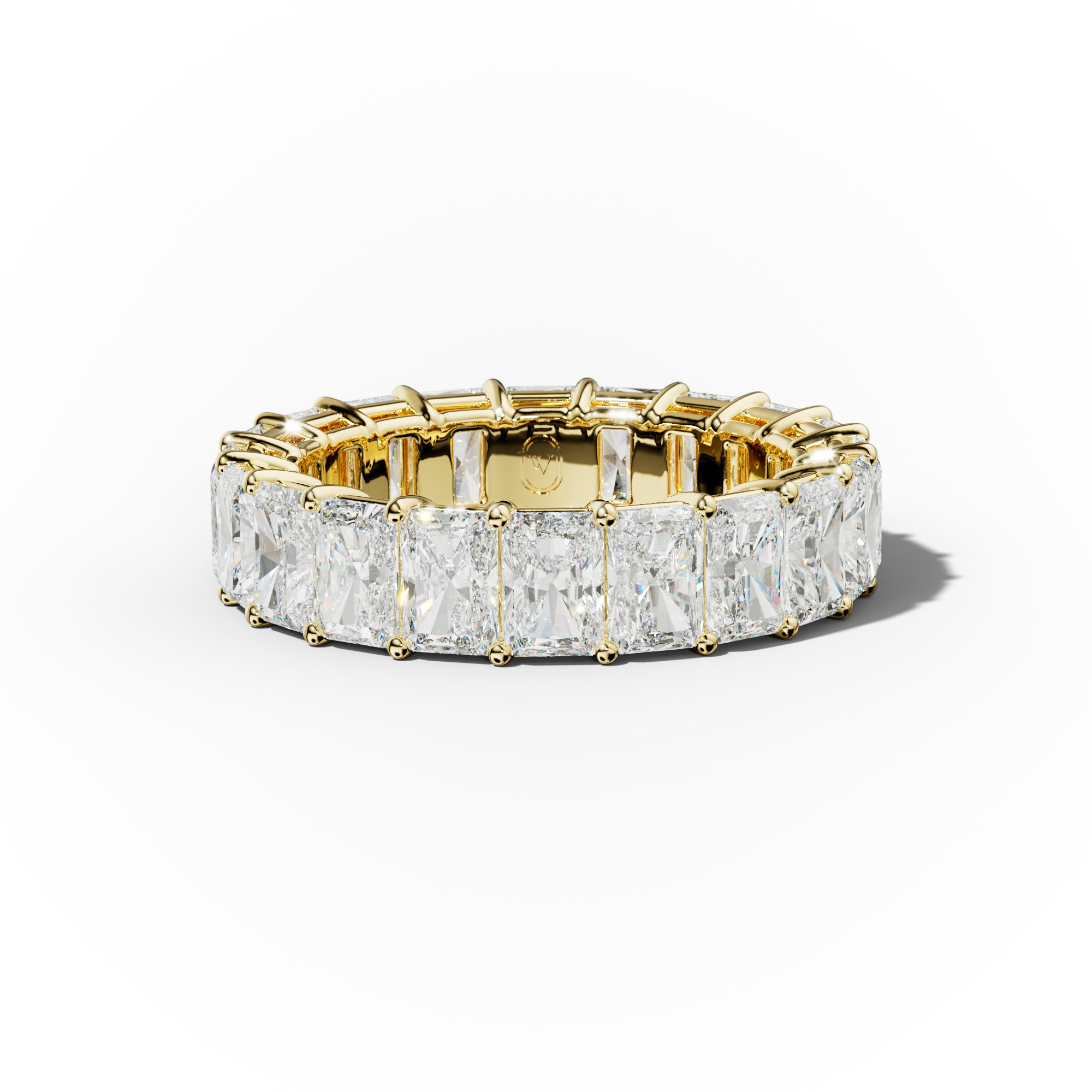 7.0 Carat Radiant Cut Diamond Eternity Band Shared Prong