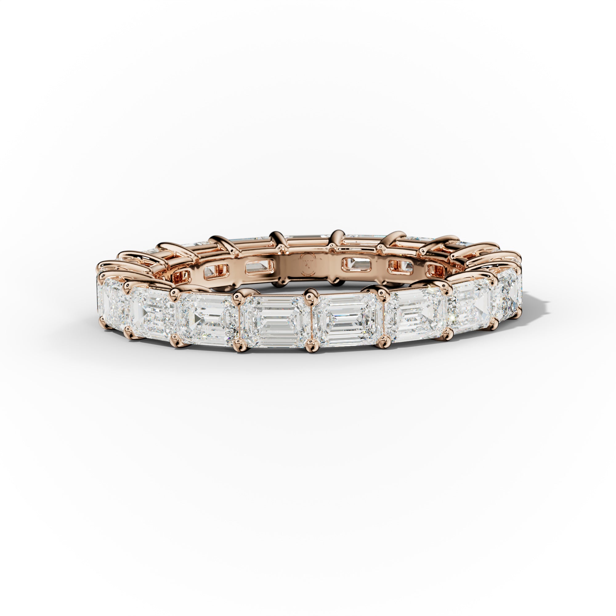 3.0 Carat East West Emerald Cut Diamond Eternity Band