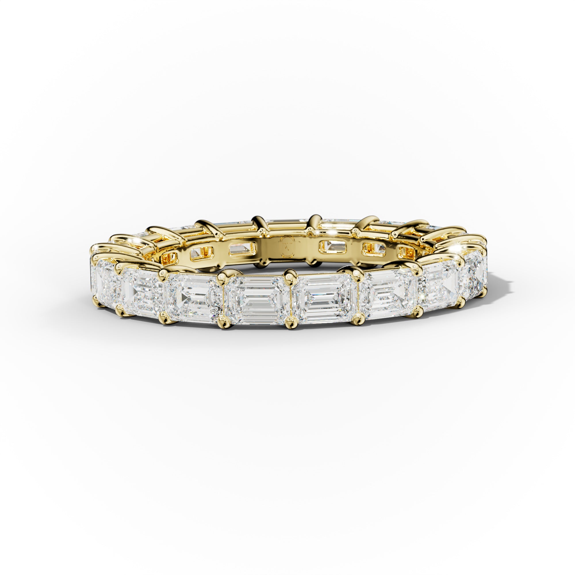 3.0 Carat East West Emerald Cut Diamond Eternity Band