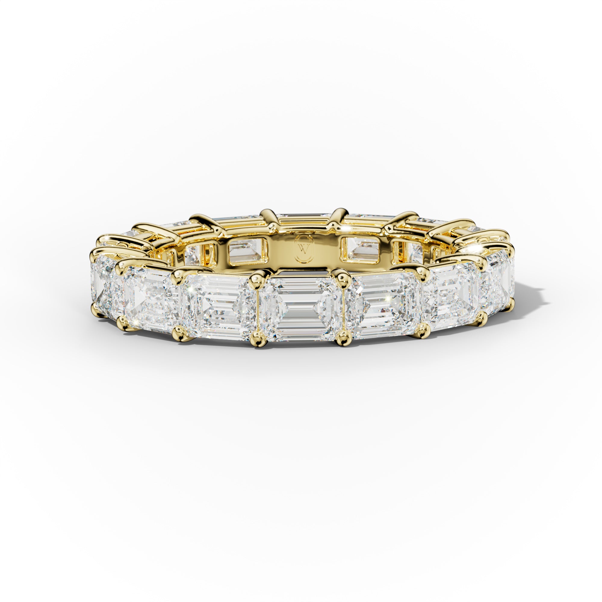 4.0 Carat East West Emerald Cut Diamond Eternity Band