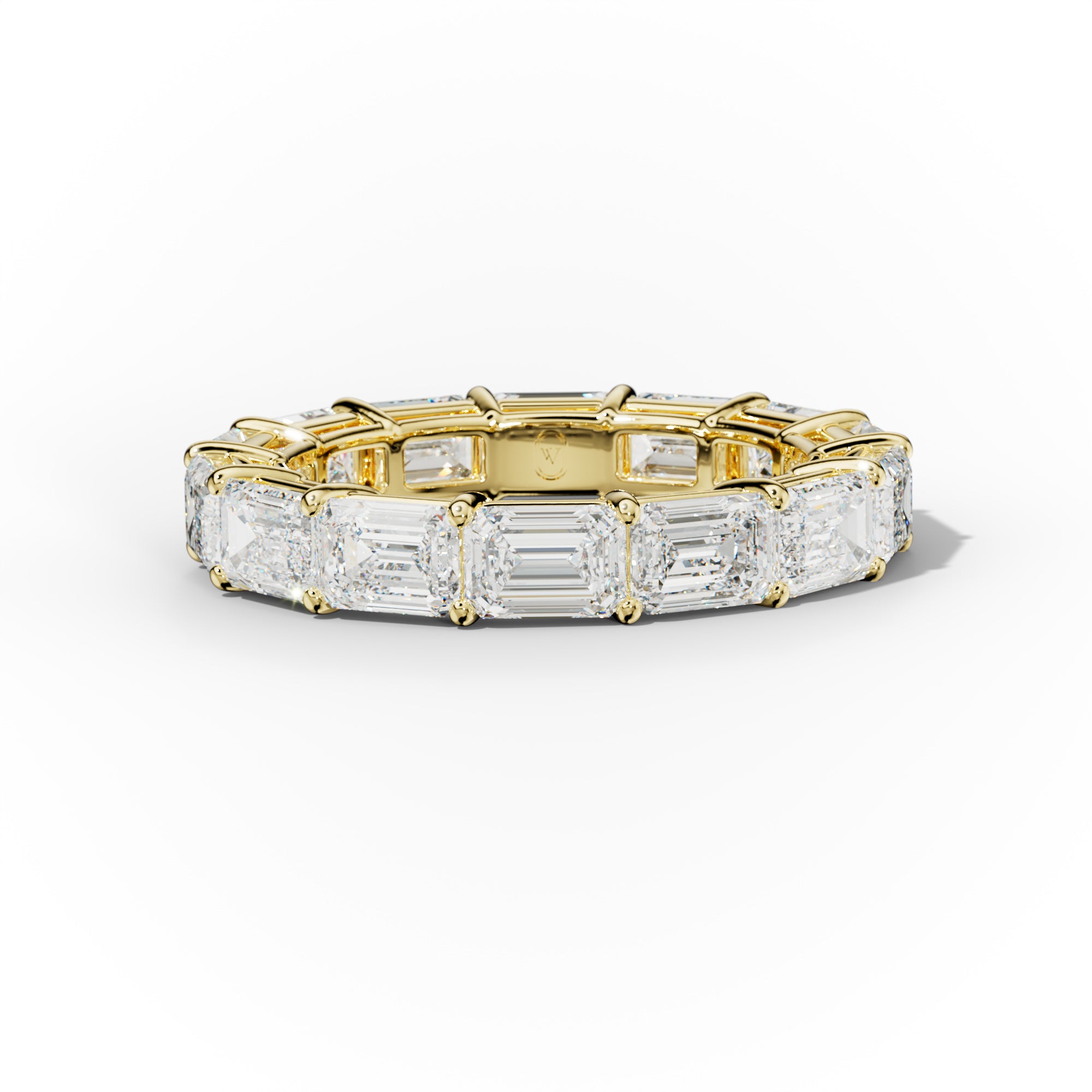 5.0 Carat East West Emerald Cut Diamond Eternity Band