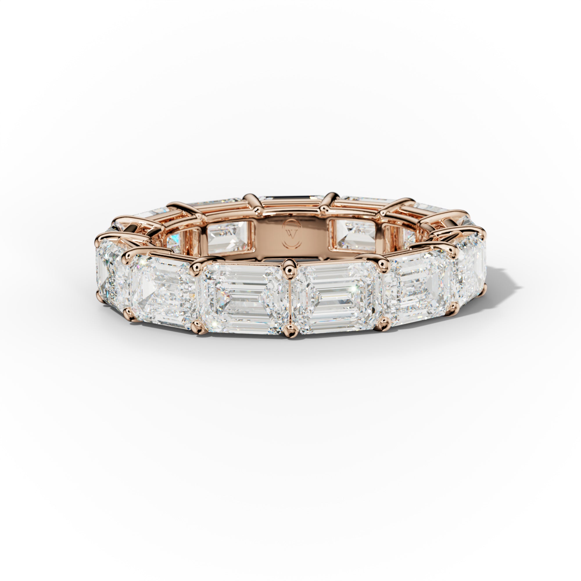 6.0 Carat East West Emerald Cut Diamond Eternity Band