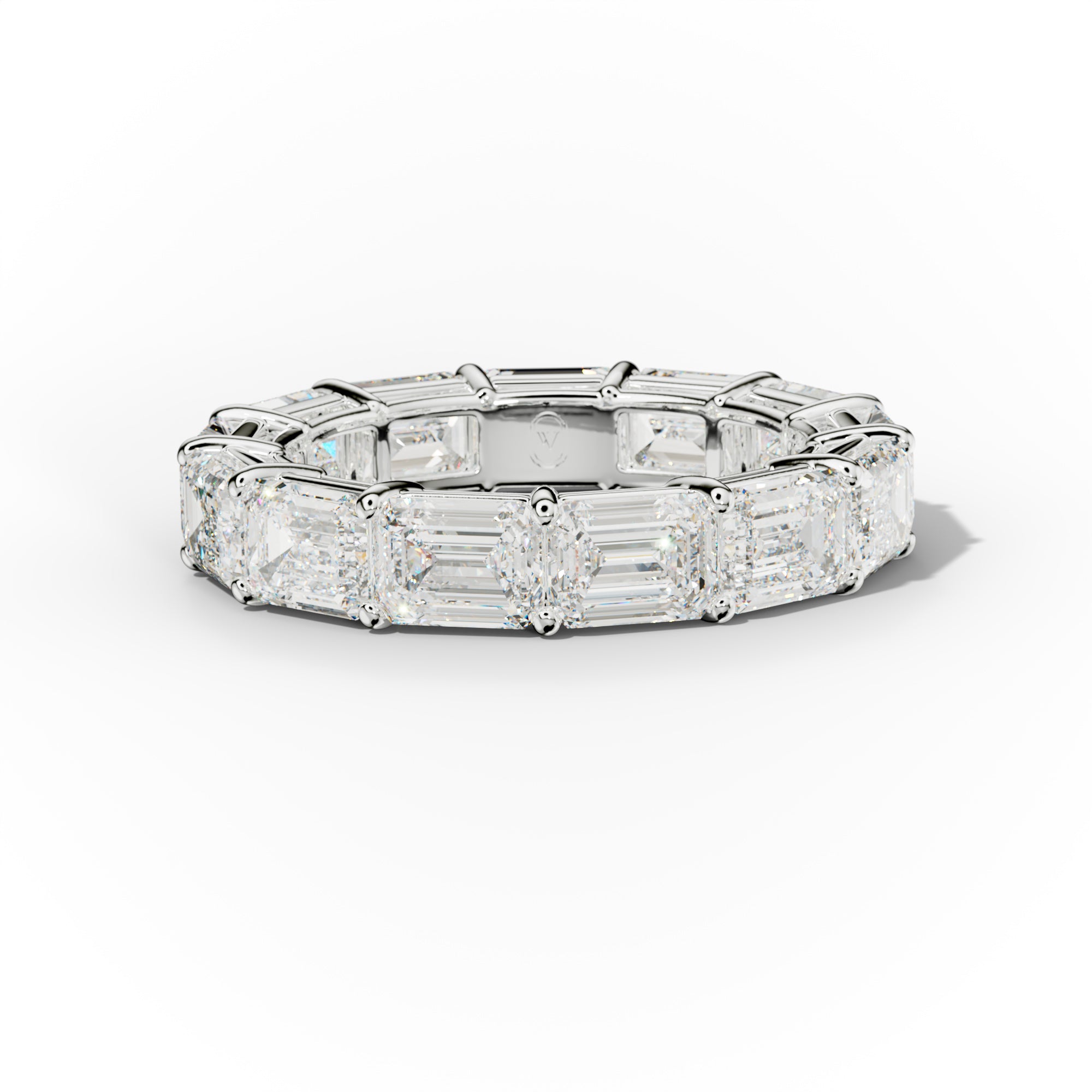 6.0 Carat East West Emerald Cut Diamond Eternity Band