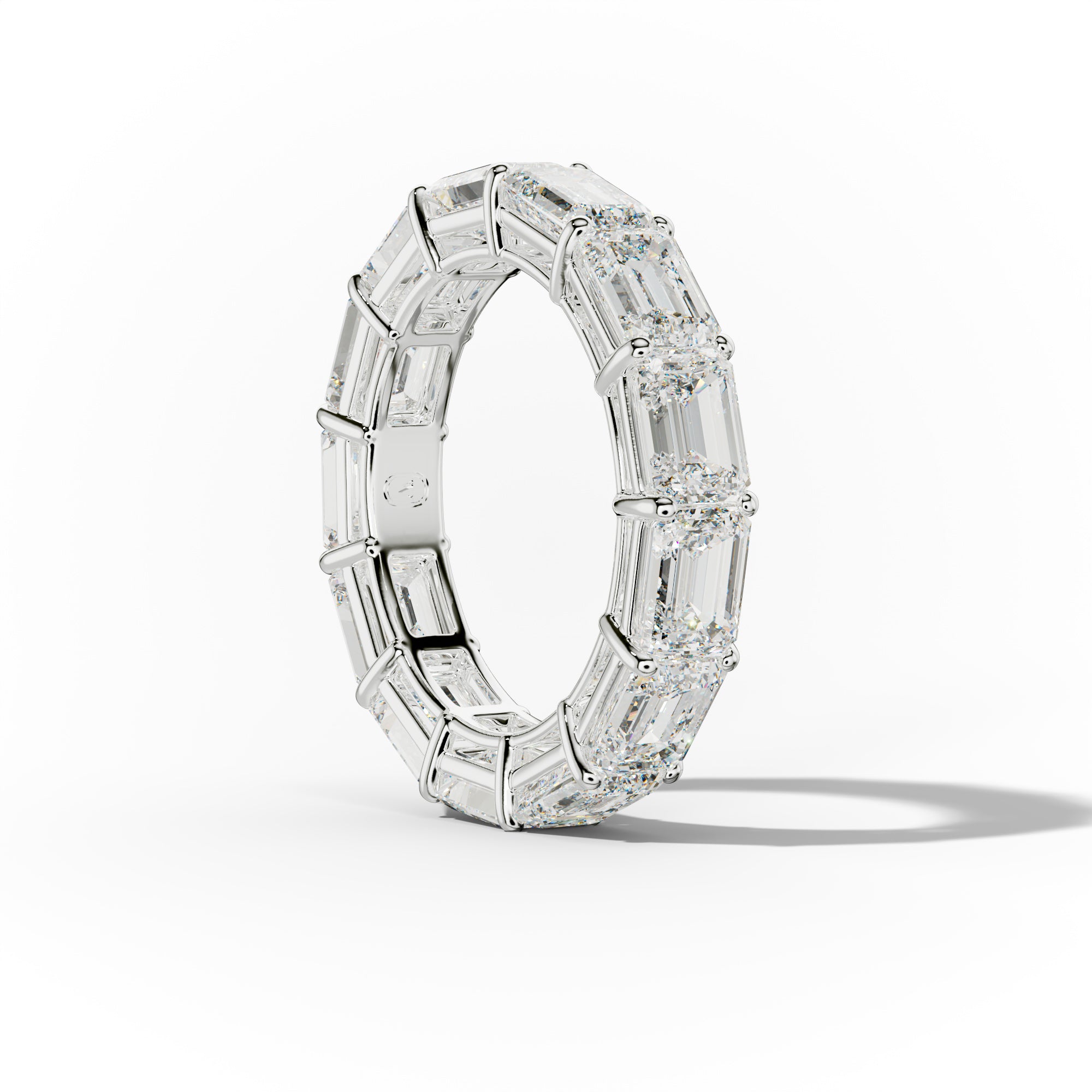 6.0 Carat East West Emerald Cut Diamond Eternity Band