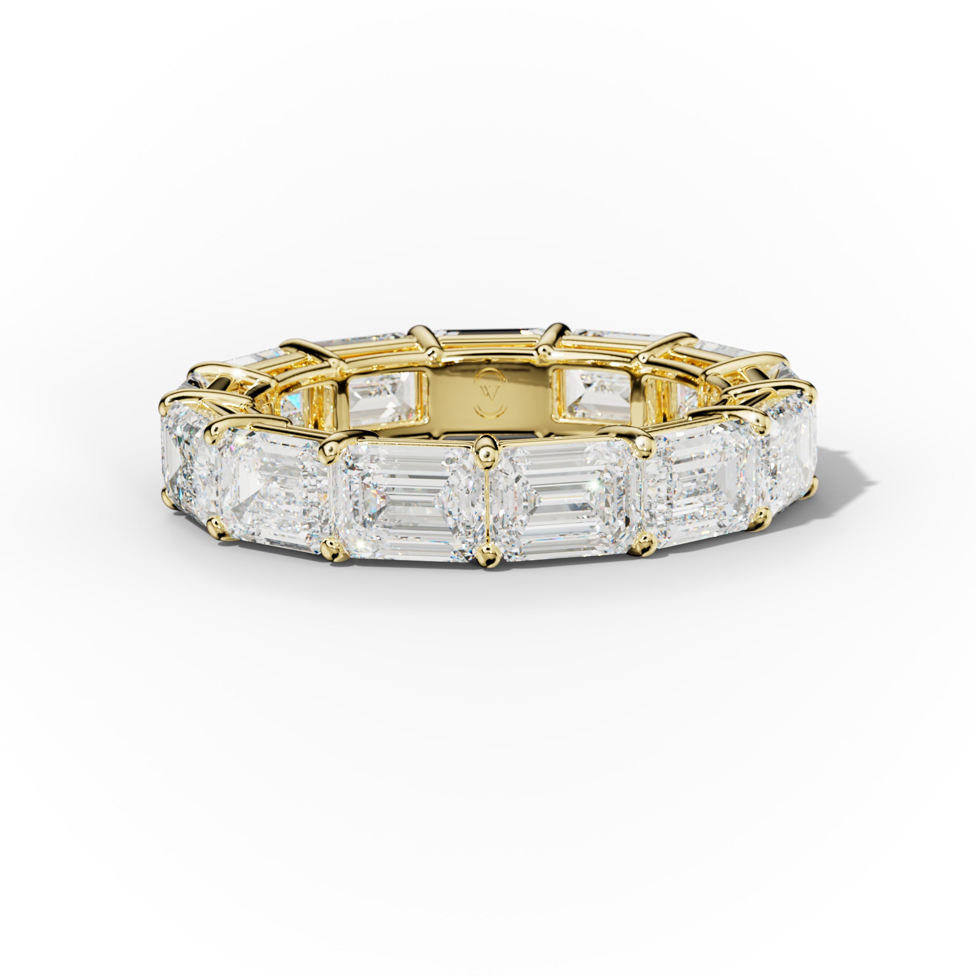 6.0 Carat East West Emerald Cut Diamond Eternity Band