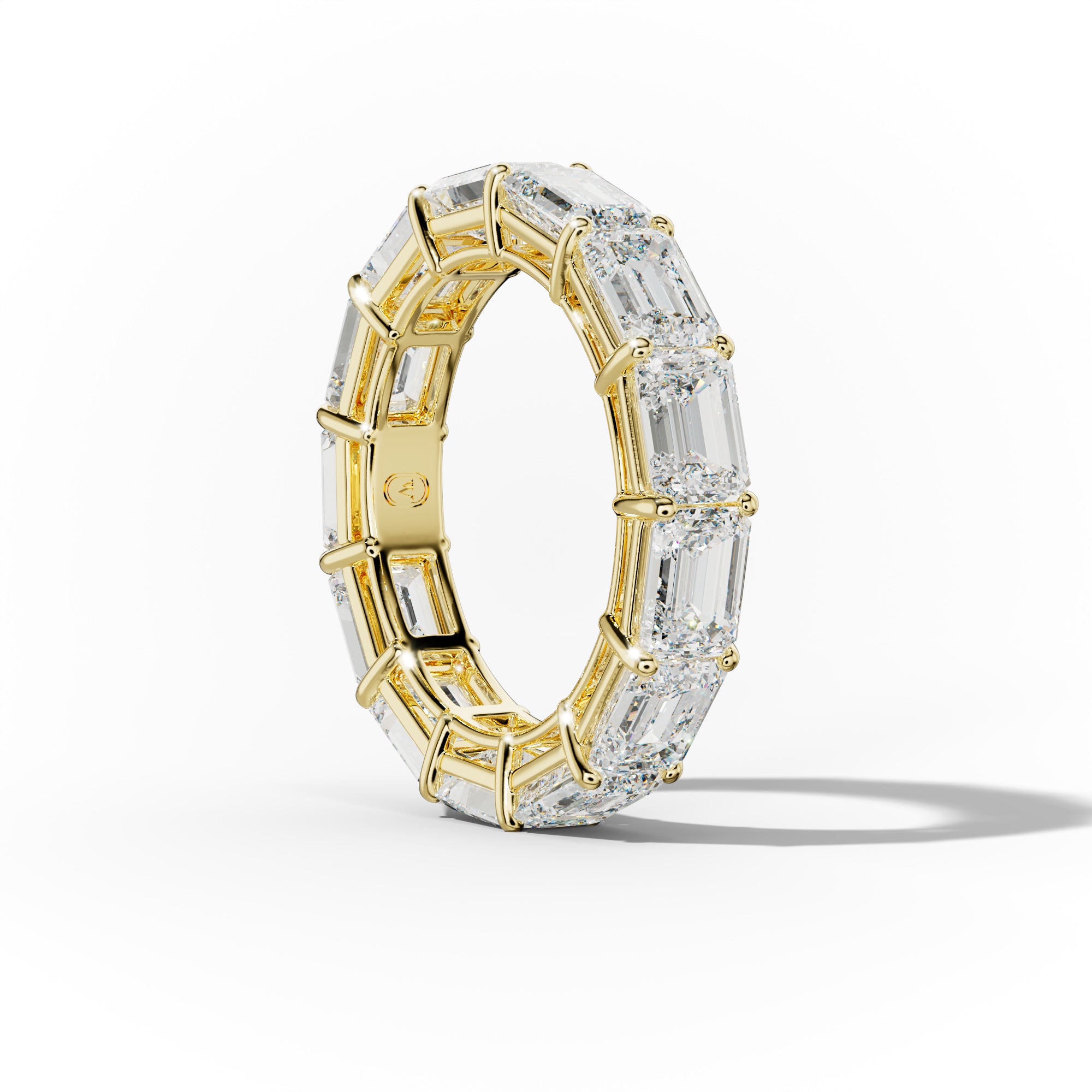 6.0 Carat East West Emerald Cut Diamond Eternity Band