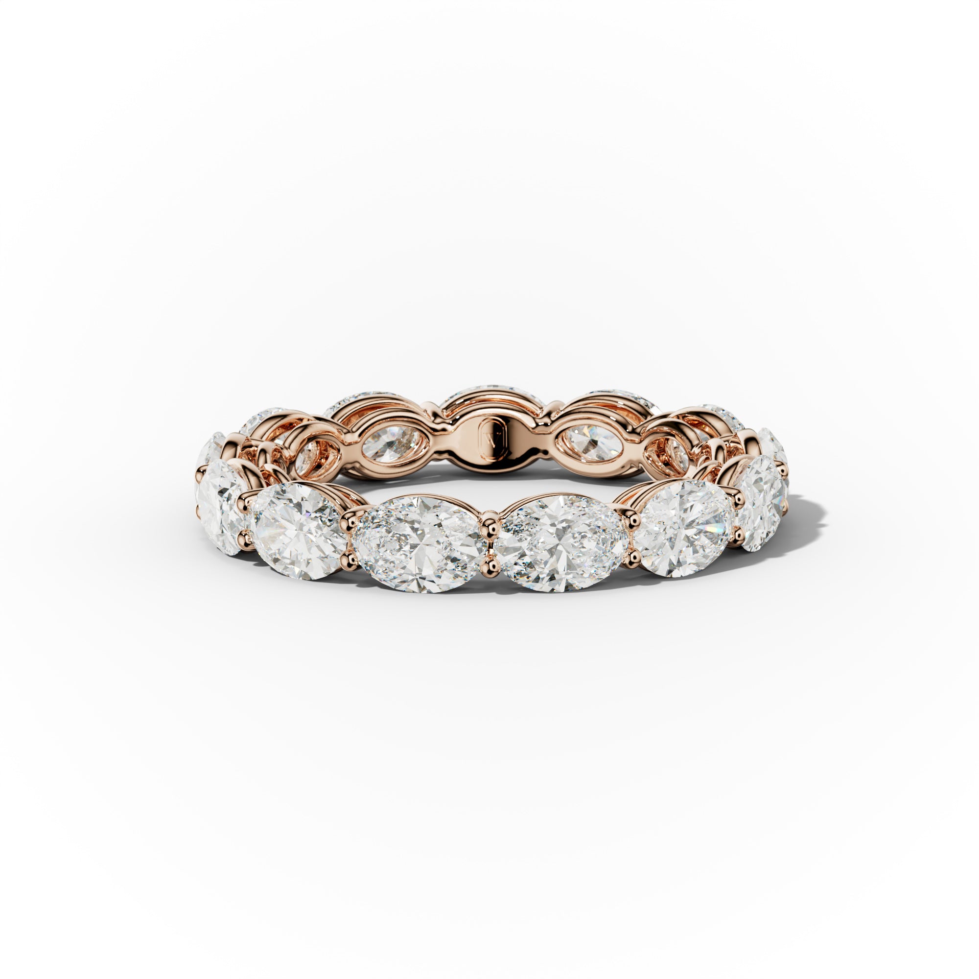3.0 Carat East West Oval Cut Diamond Eternity Band