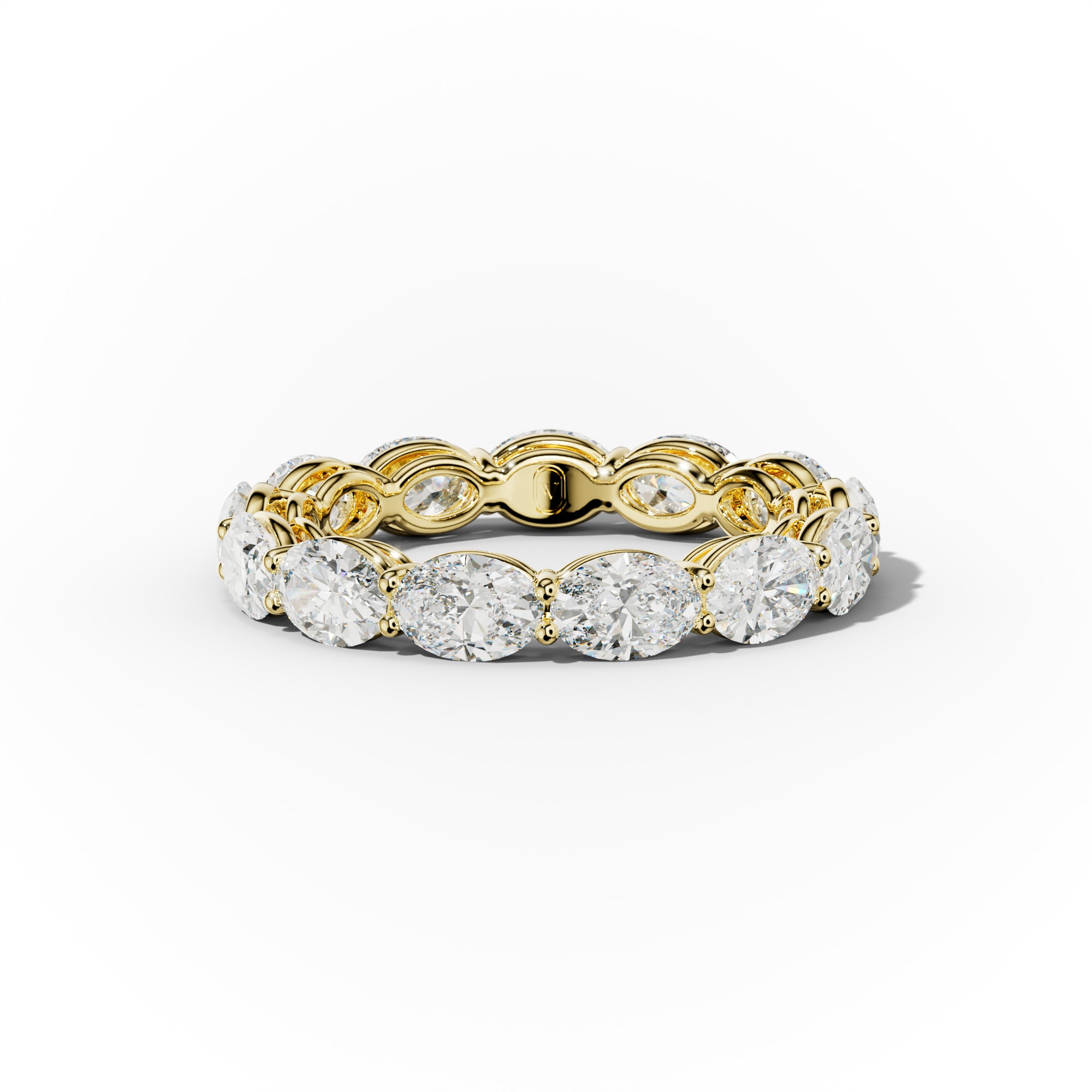 3.0 Carat East West Oval Cut Diamond Eternity Band