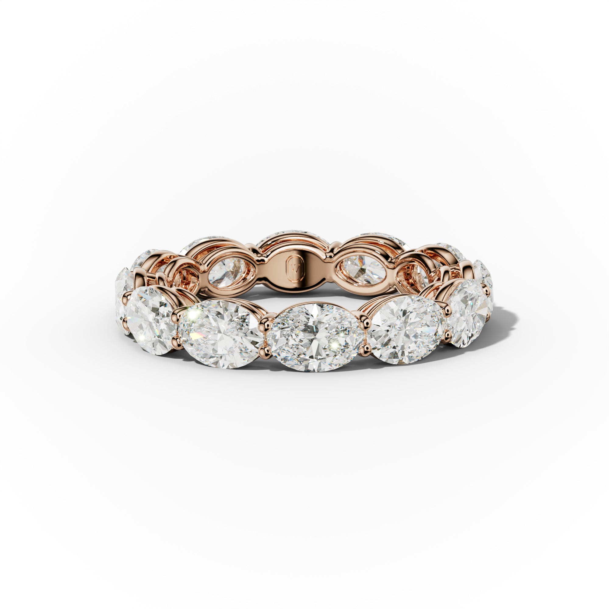 4.0 Carat East West Oval Cut Diamond Eternity Band