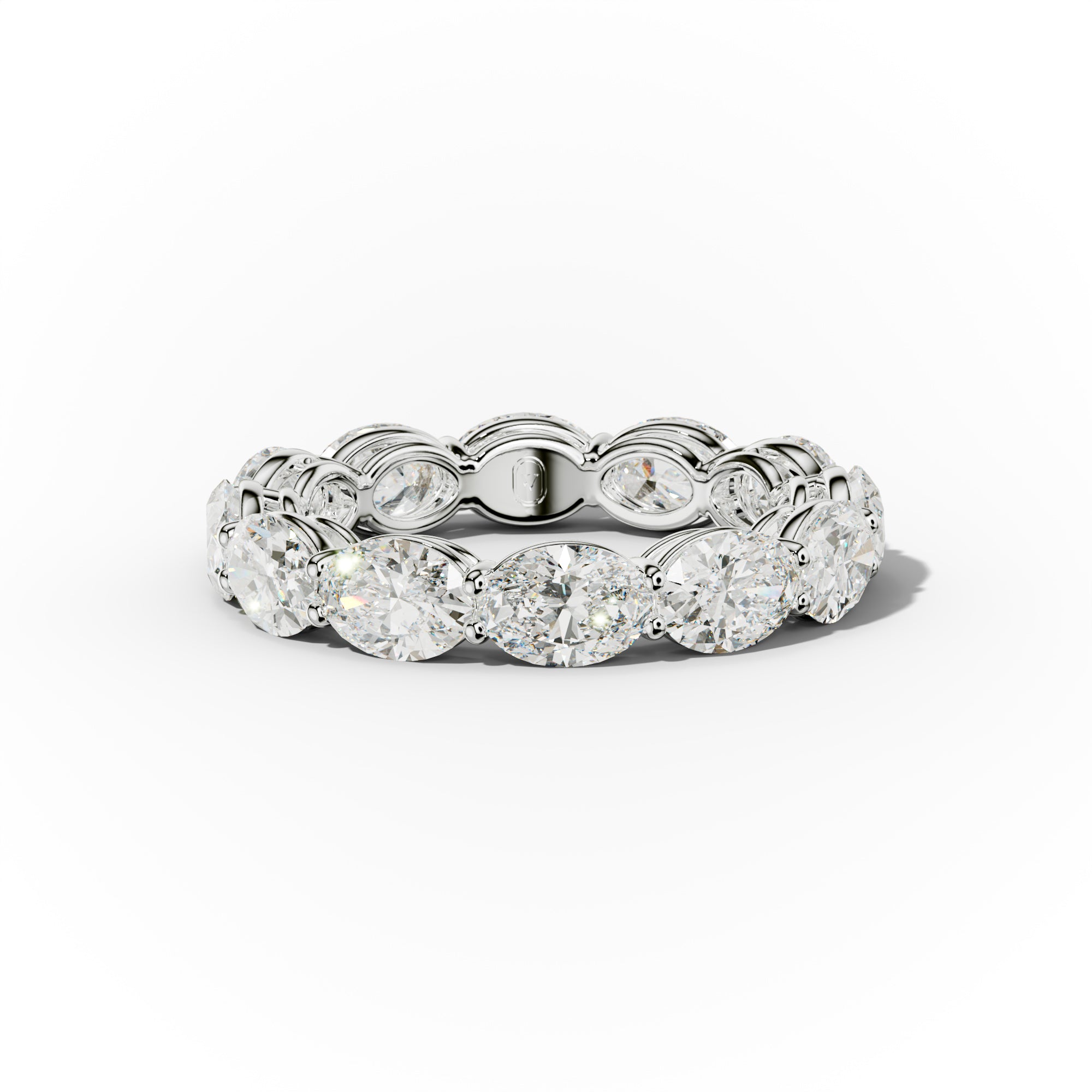 4.0 Carat East West Oval Cut Diamond Eternity Band