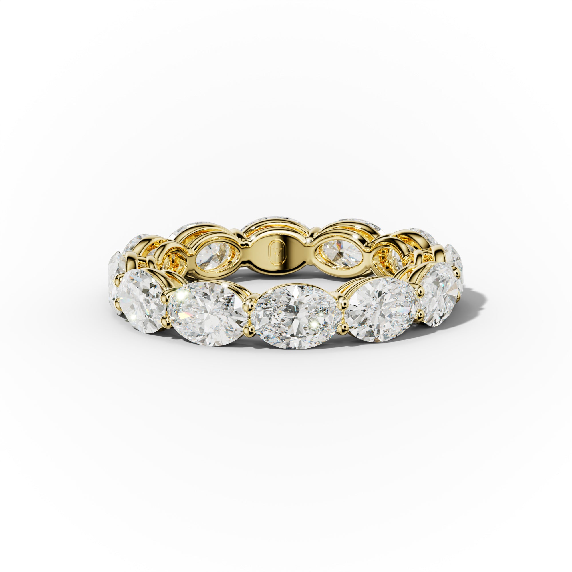 4.0 Carat East West Oval Cut Diamond Eternity Band