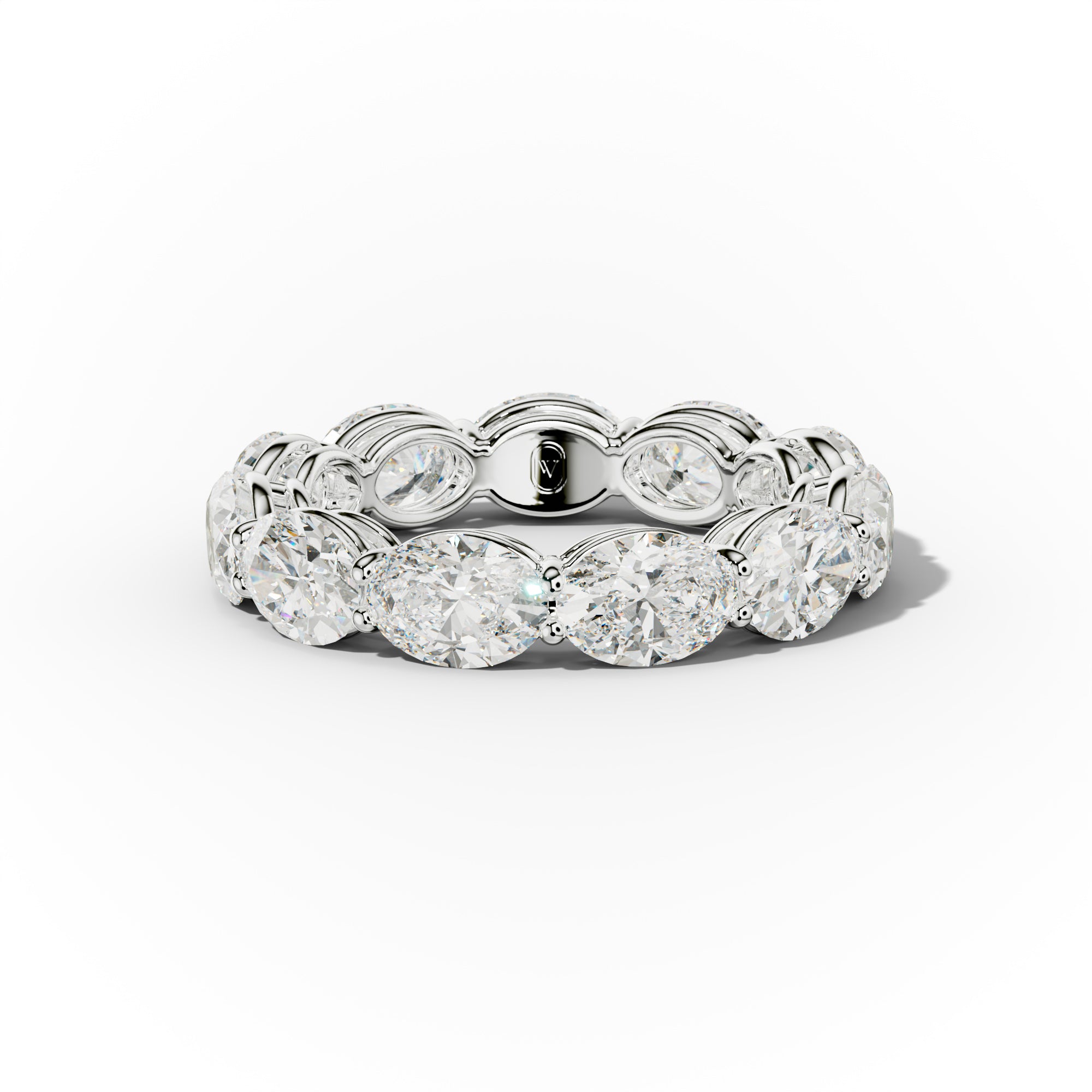 5.0 Carat East West Oval Cut Diamond Eternity Band