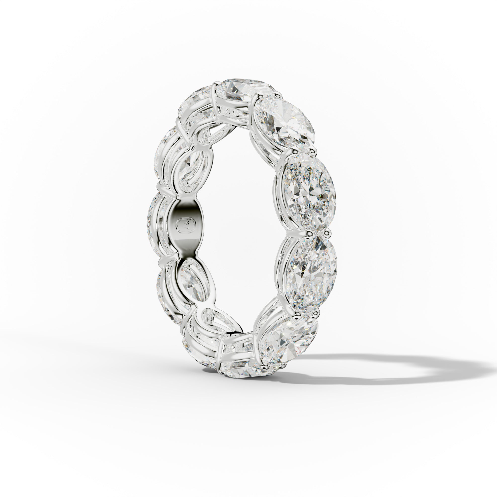 5.0 Carat East West Oval Cut Diamond Eternity Band