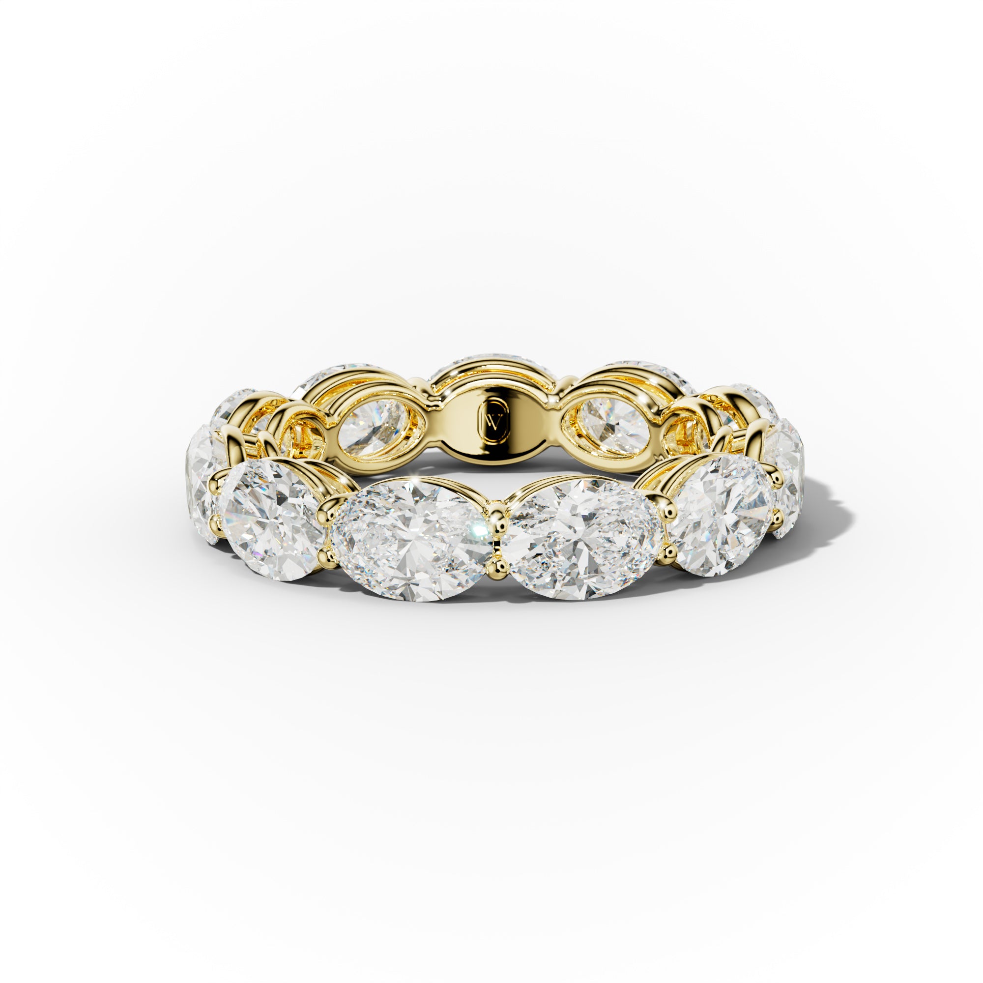 5.0 Carat East West Oval Cut Diamond Eternity Band