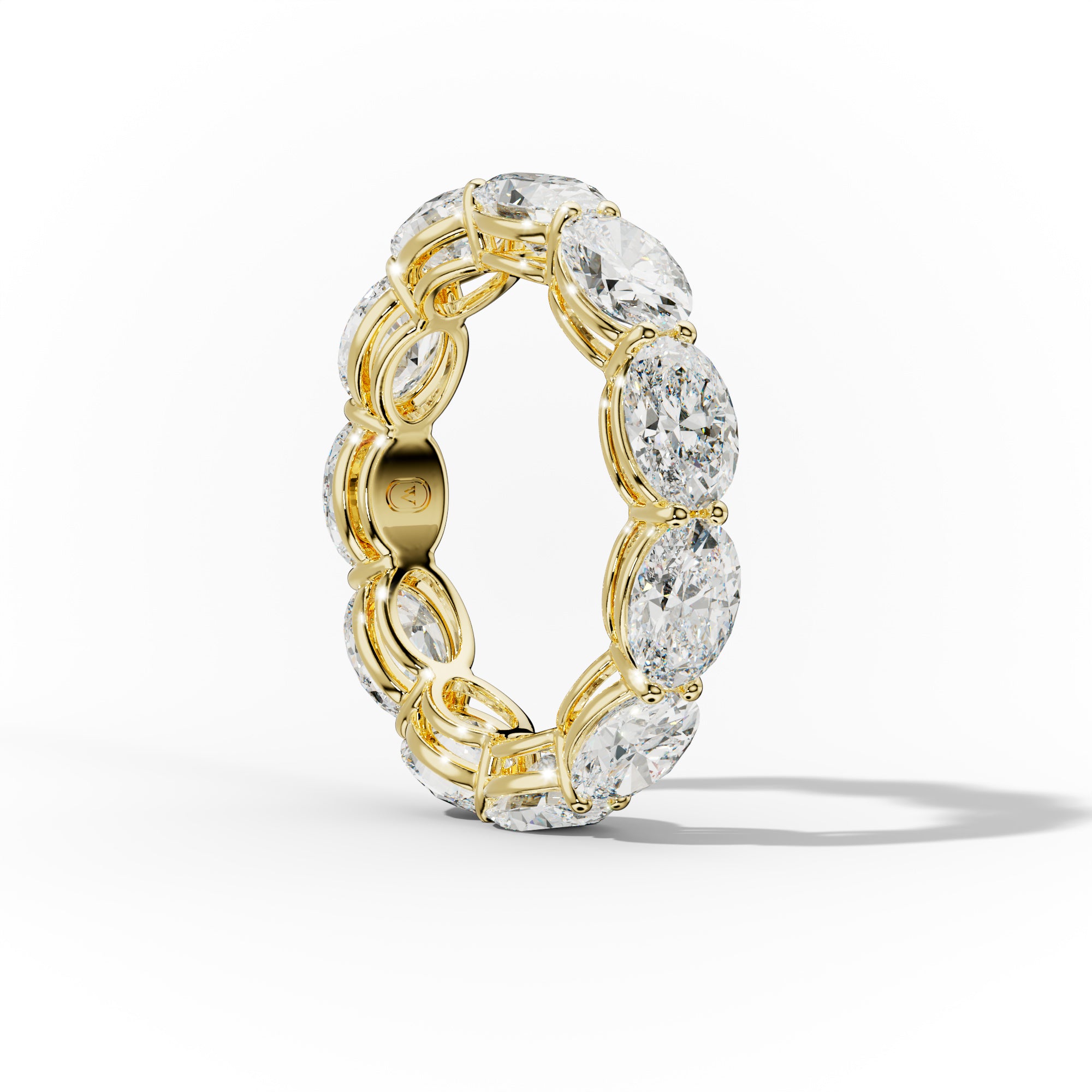 5.0 Carat East West Oval Cut Diamond Eternity Band