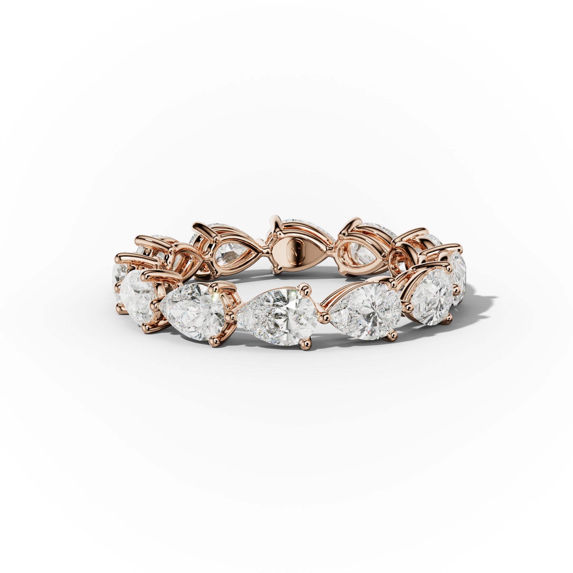3.0 Carat East West Pear Shape Diamond Eternity Band