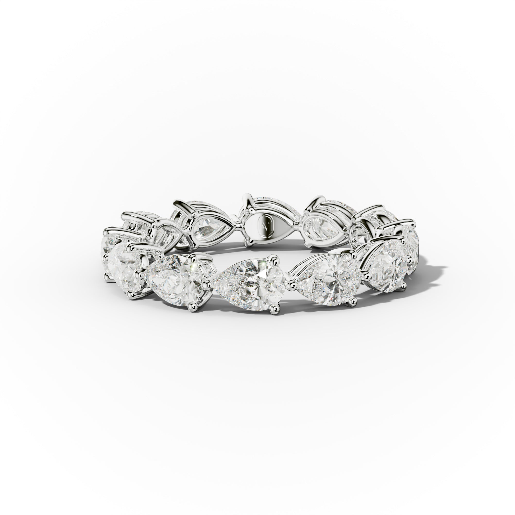 3.0 Carat East West Pear Shape Diamond Eternity Band