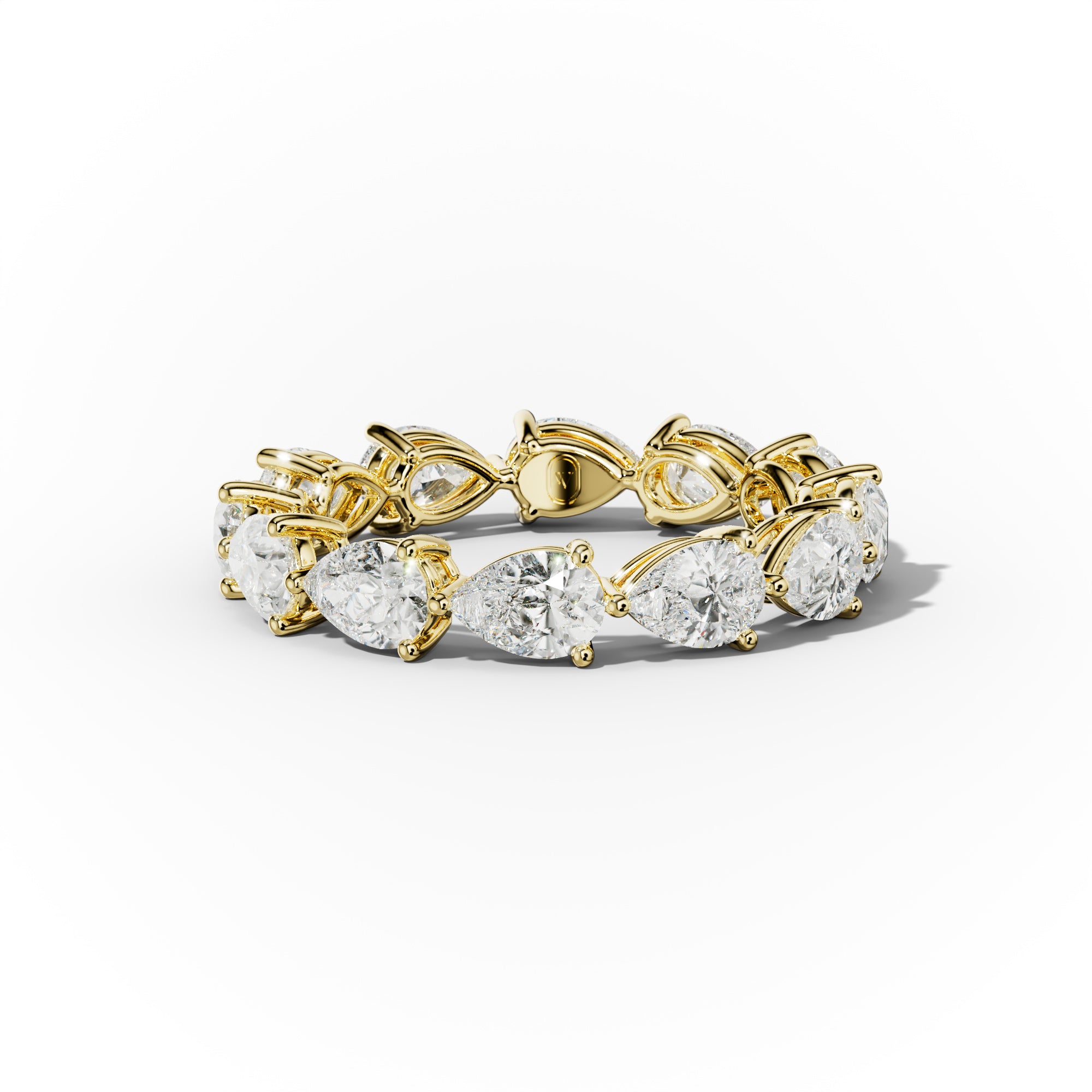 3.0 Carat East West Pear Shape Diamond Eternity Band