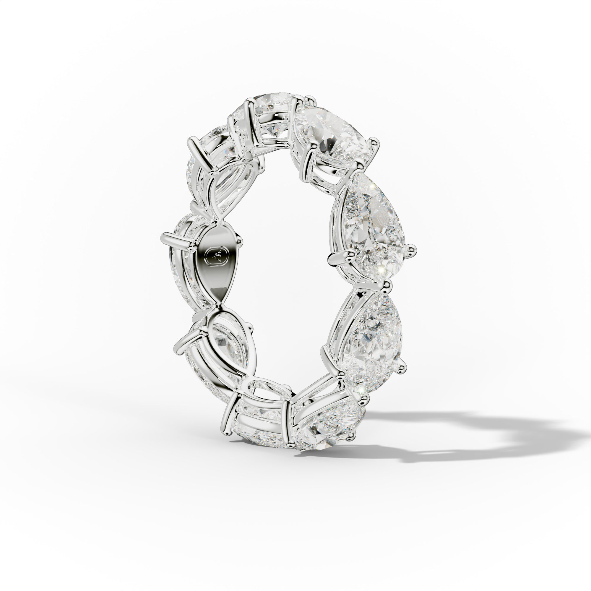 5.0 Carat East West Pear Shape Diamond Eternity Band