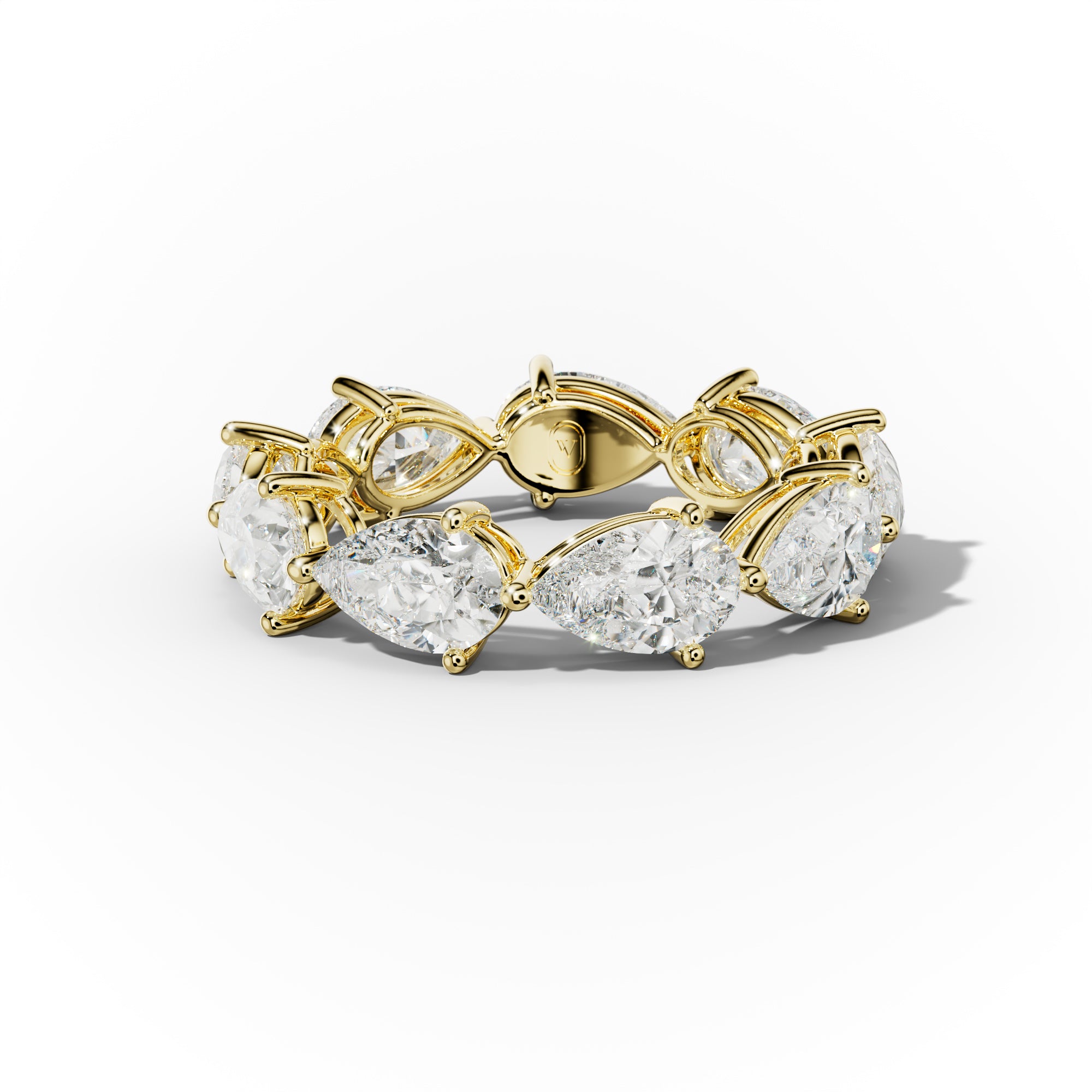 5.0 Carat East West Pear Shape Diamond Eternity Band