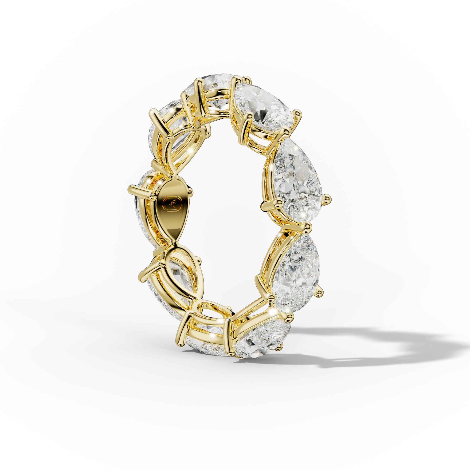 5.0 Carat East West Pear Shape Diamond Eternity Band
