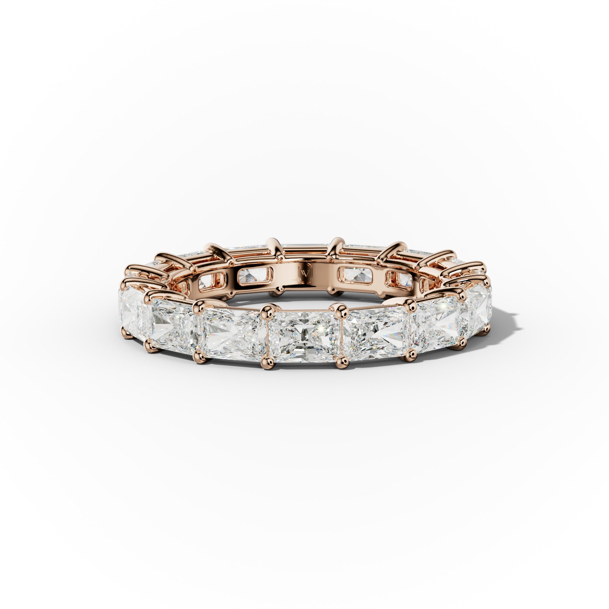4.0 Carat East West Radiant Cut Diamond Eternity Band