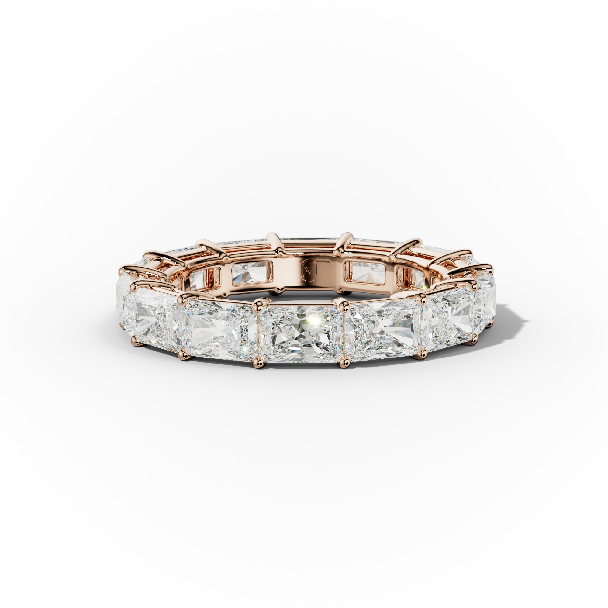 5.0 Carat East West Radiant Cut Diamond Eternity Band