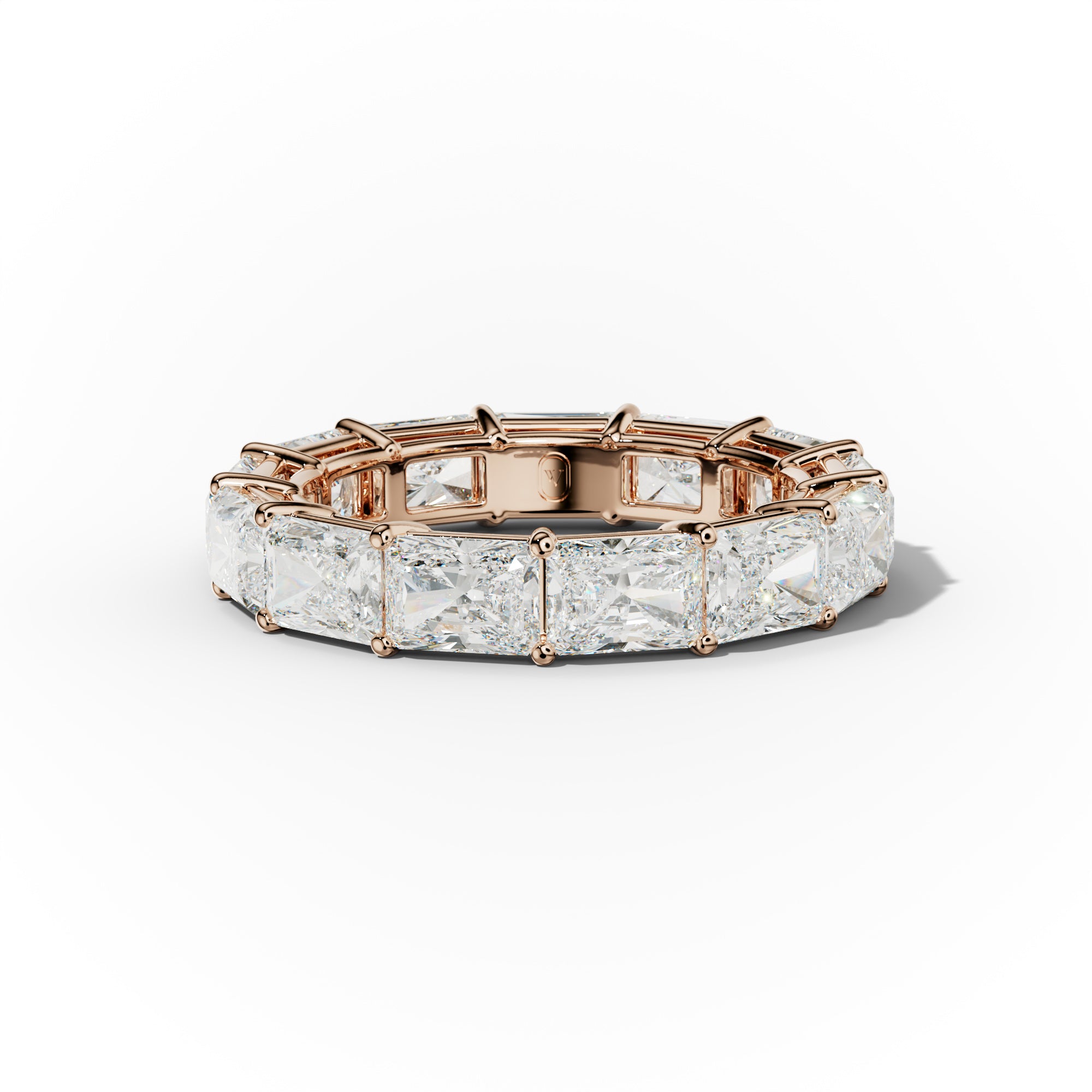 7.0 Carat East West Radiant Cut Diamond Eternity Band