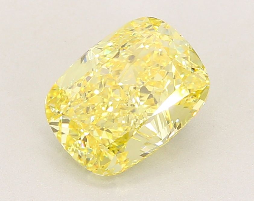 2.50 Carat Cushion Cut Fancy Yellow