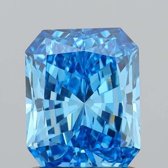 1.04 Carat Radiant Cut Fancy Blue