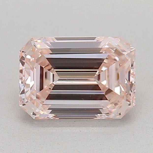 0.50 Carat Emerald Cut Fancy Pink